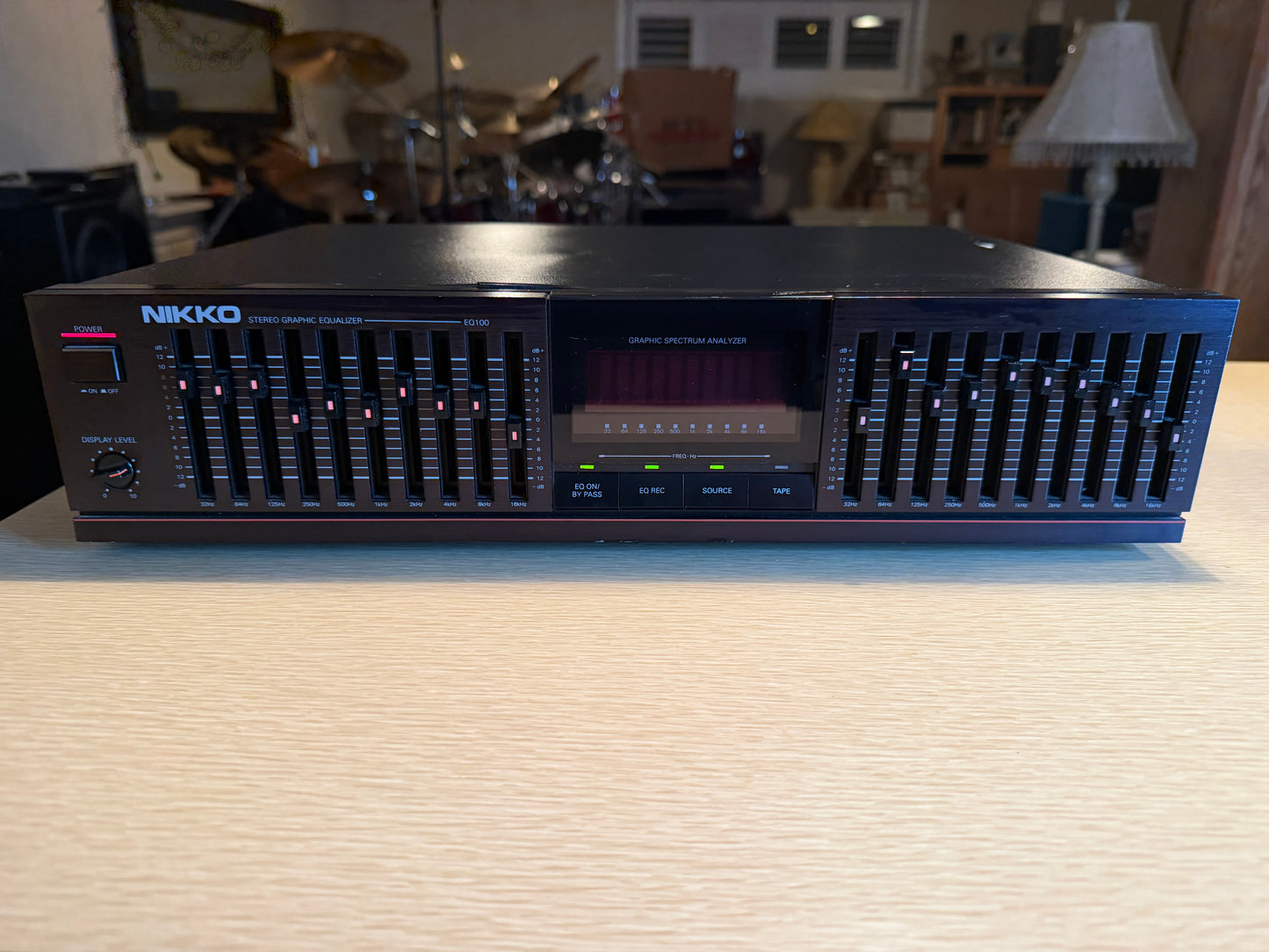 Vintage Nikko EQ100 Stereo Graphic Equalizer 10 Band Fully Serviced Rare
