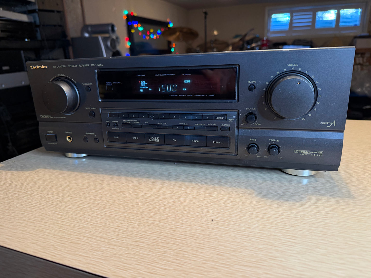 Technics SA-GX550 AV Stereo Receiver w/ Phono Input Serviced & Works