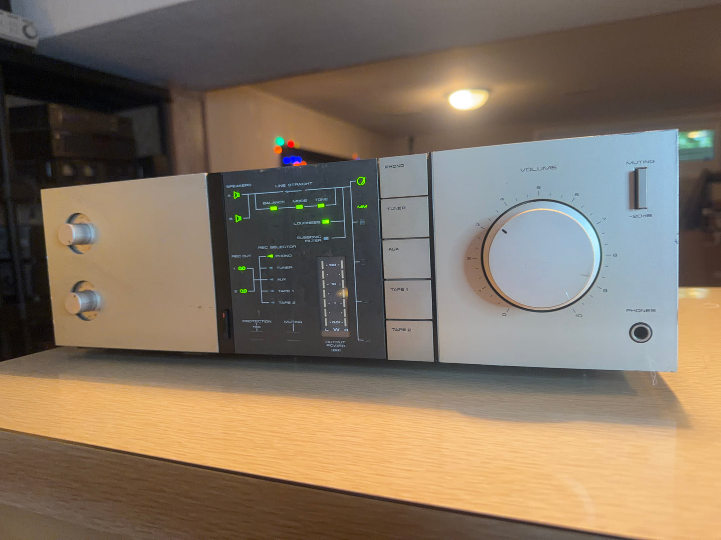 Vintage Pioneer A-8 Stereo Non Switching Amplifier Gold Champagne Fresh Service!