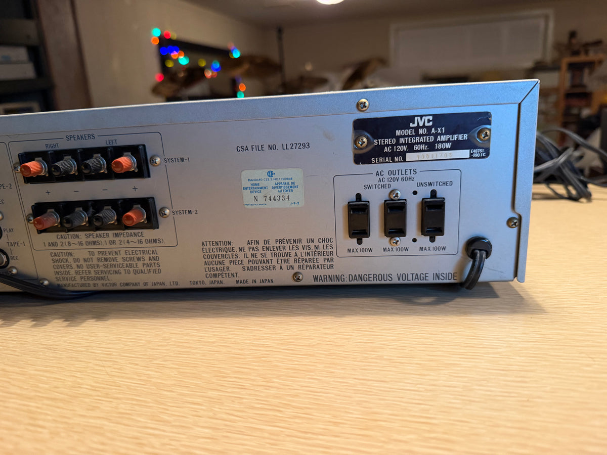 JVC AX-1 Stereo Integrated Amplifier - Vintage HiFi Audio Component SERVICED