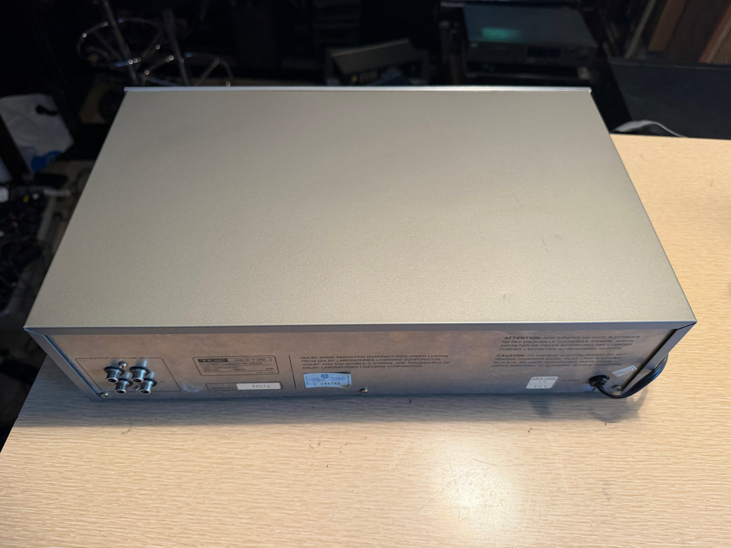 Vintage Teac V-300 Stereo Cassette Deck Tested And Works!! Rare 80s