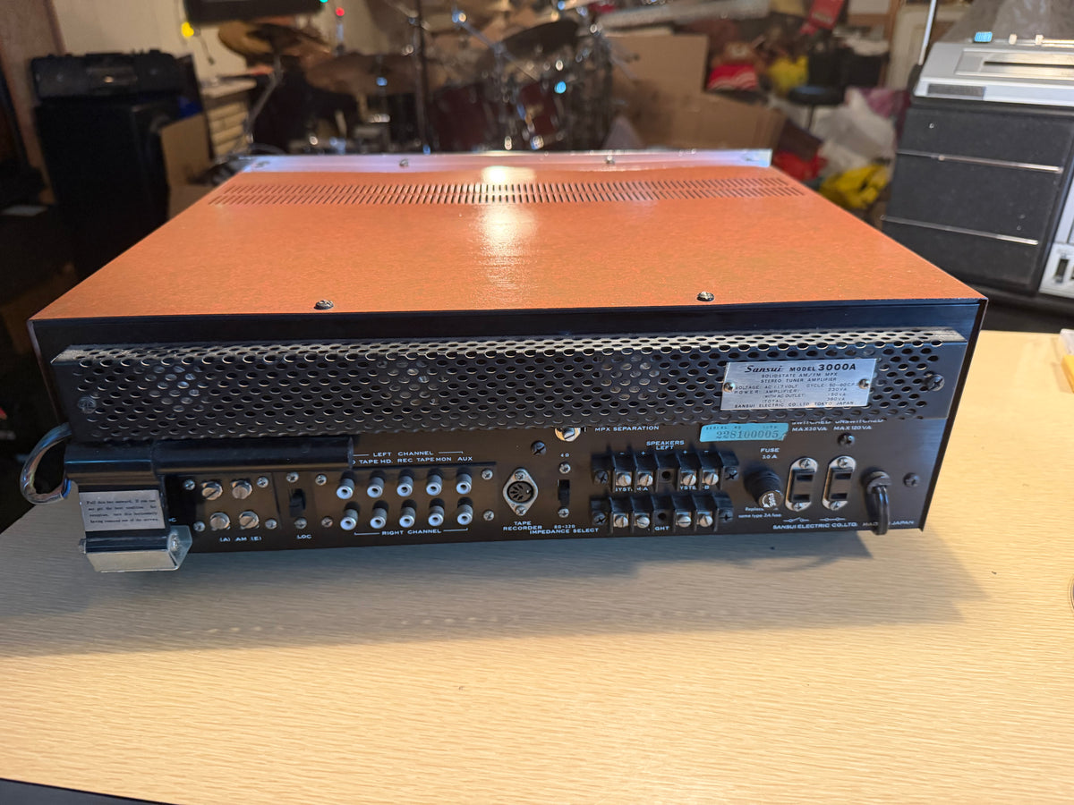Serviced Sansui 3000A Solid State AM/FM Stereo Receiver Vintage Audiophile Rare!