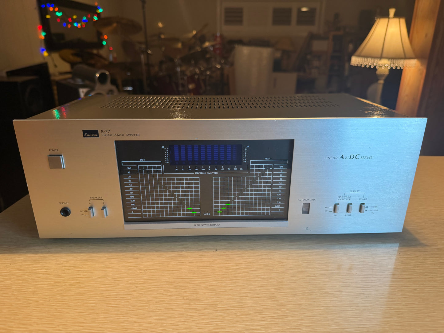 Sansui B-77 vintage stereo Powe Amplifier Full Fresh Service Beautiful Nice Cnd!