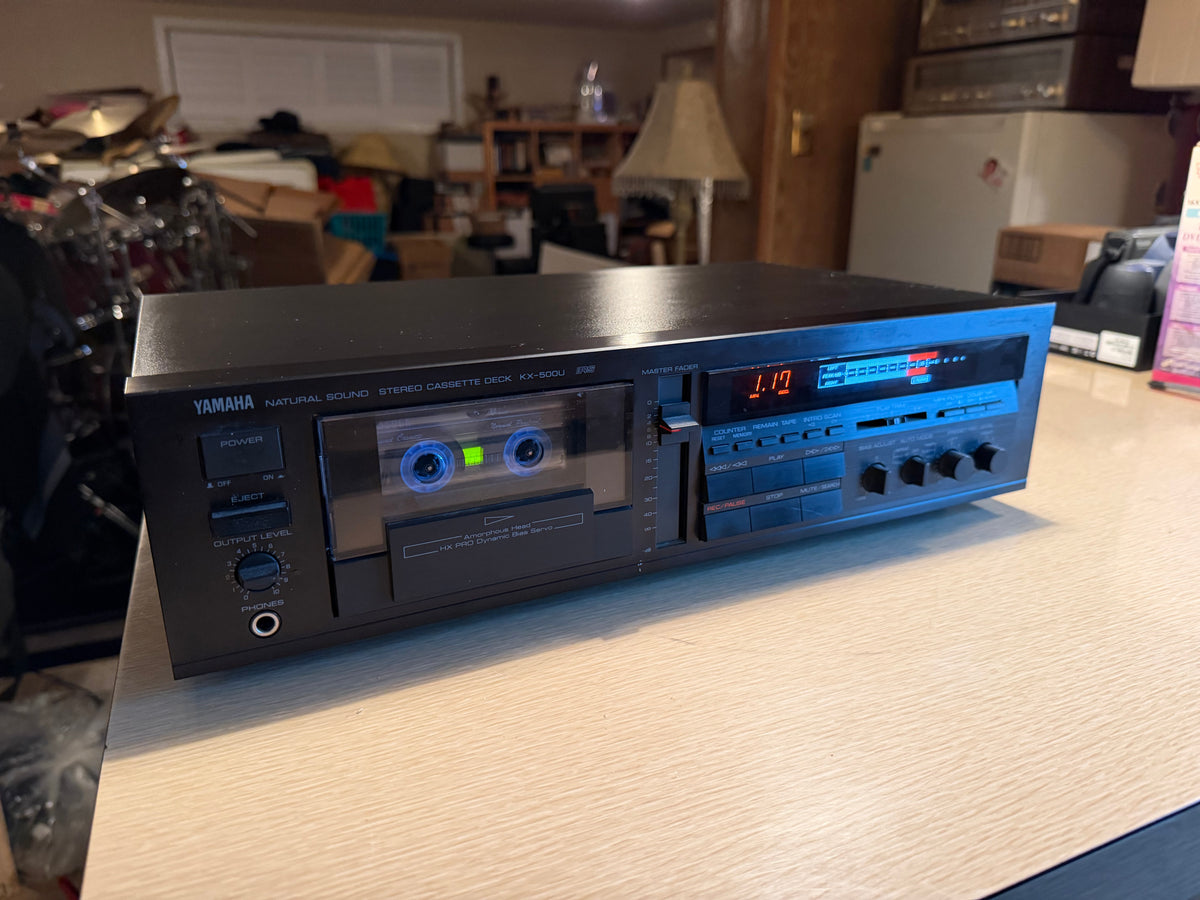 Vintage Yamaha KX-500u Cassette Deck High Fidelity Fresh Service Crisp Sound🔥🎶