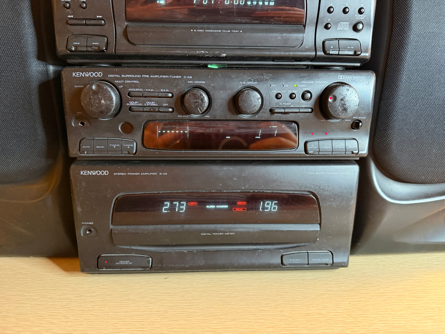 Kenwood XA9 Deck DPMA9 CDP C-9 Preamp B-A9 Amplifier LS-A9 Speakers Fully Works!