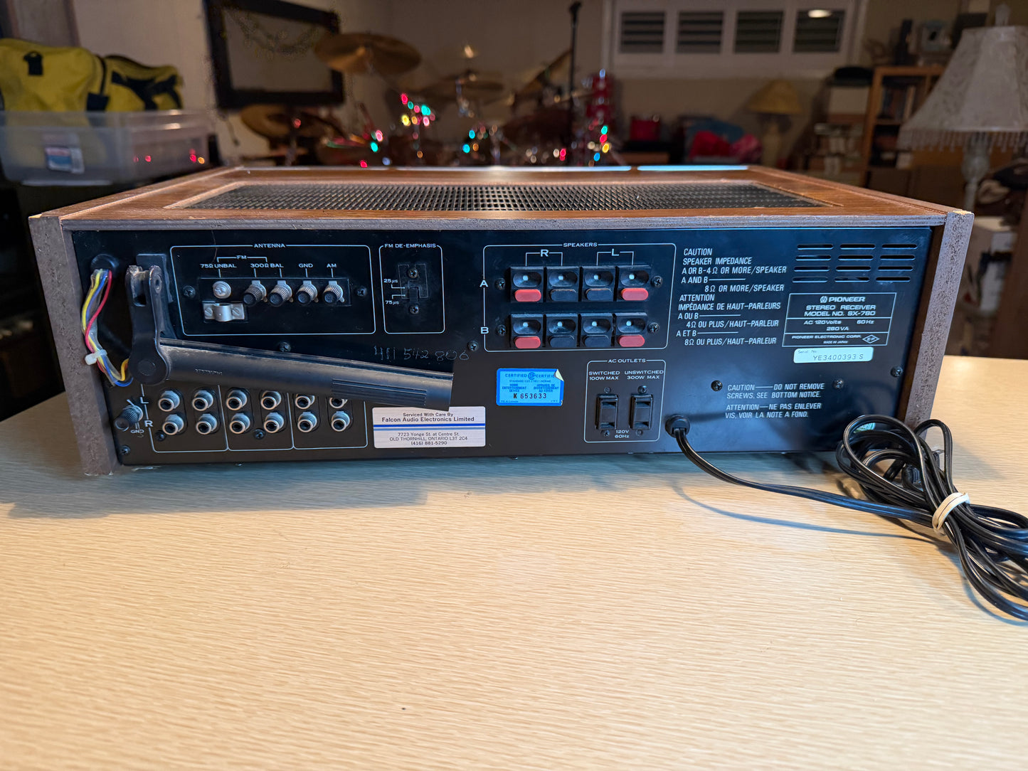 Vintage Pioneer SX-780 Stereo Receiver 45 Watts Per Channel High Output Serviced