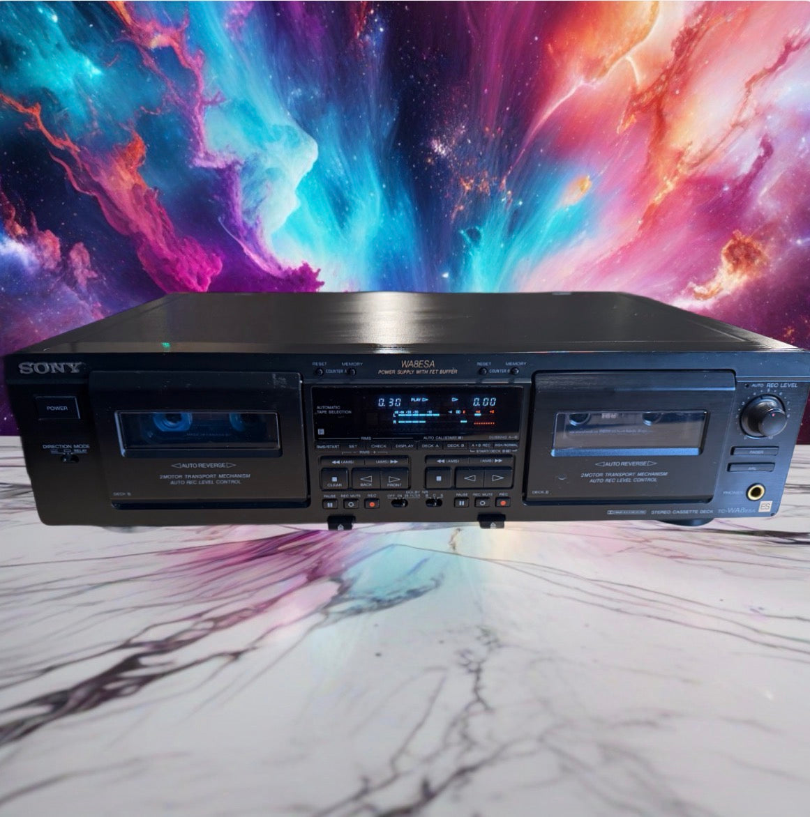 Sony TC-WA8ESA Dual Cassette Deck FULL FRESH SERVICE NEAR MINT SHAPE V RARE🎶🔥