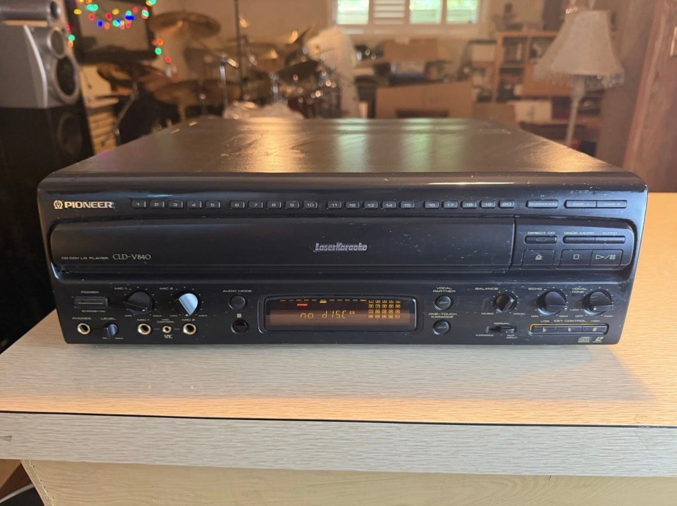 PIONEER DVL-V888 LASER DISC/DVD/VIDEO PLAYER KARAOKE-NO REMOTE-As Is - Read Desc