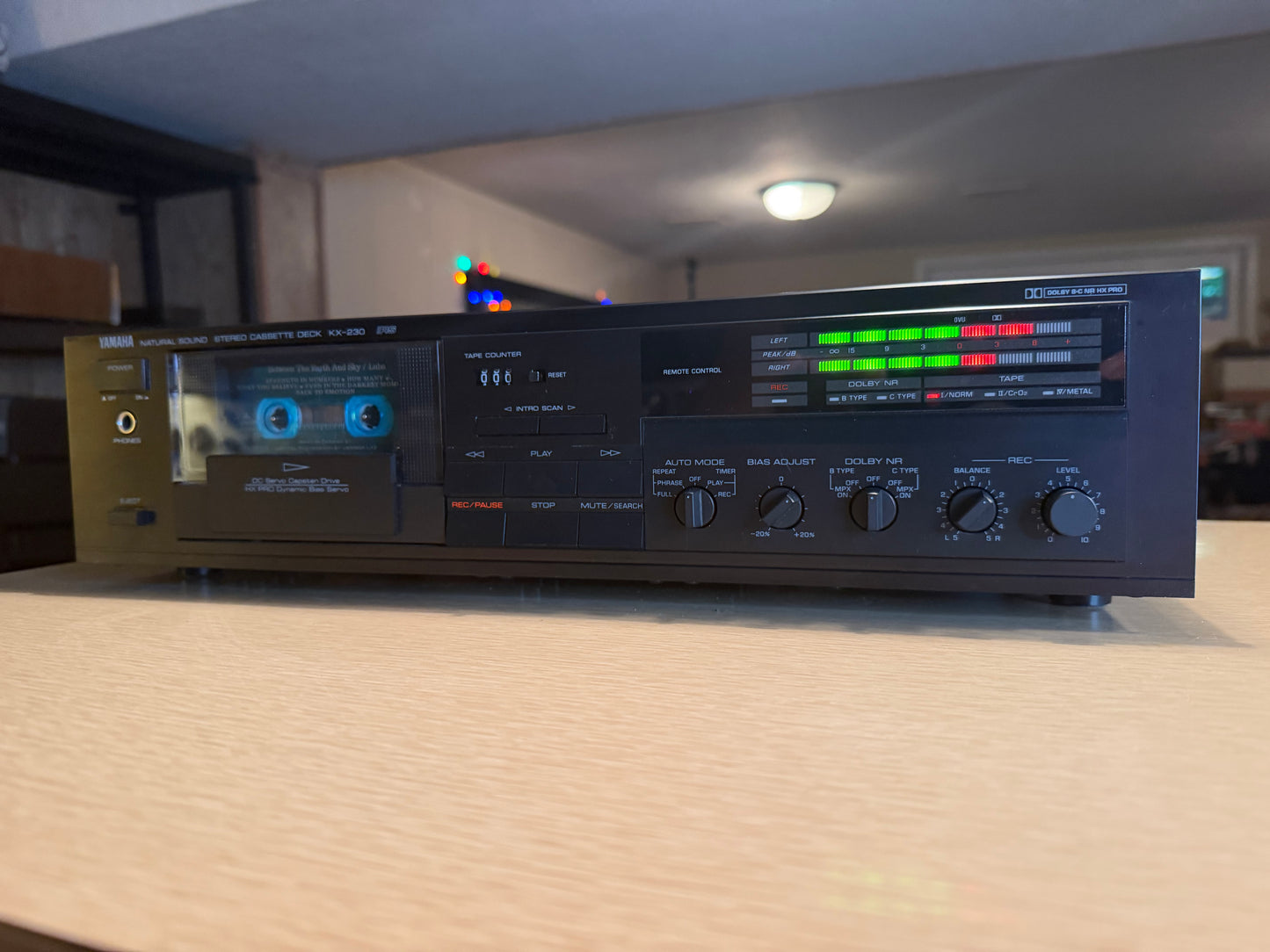 Yamaha KX-230 Natural Sound Stereo Cassette Deck Player Serviced Working Beauty!