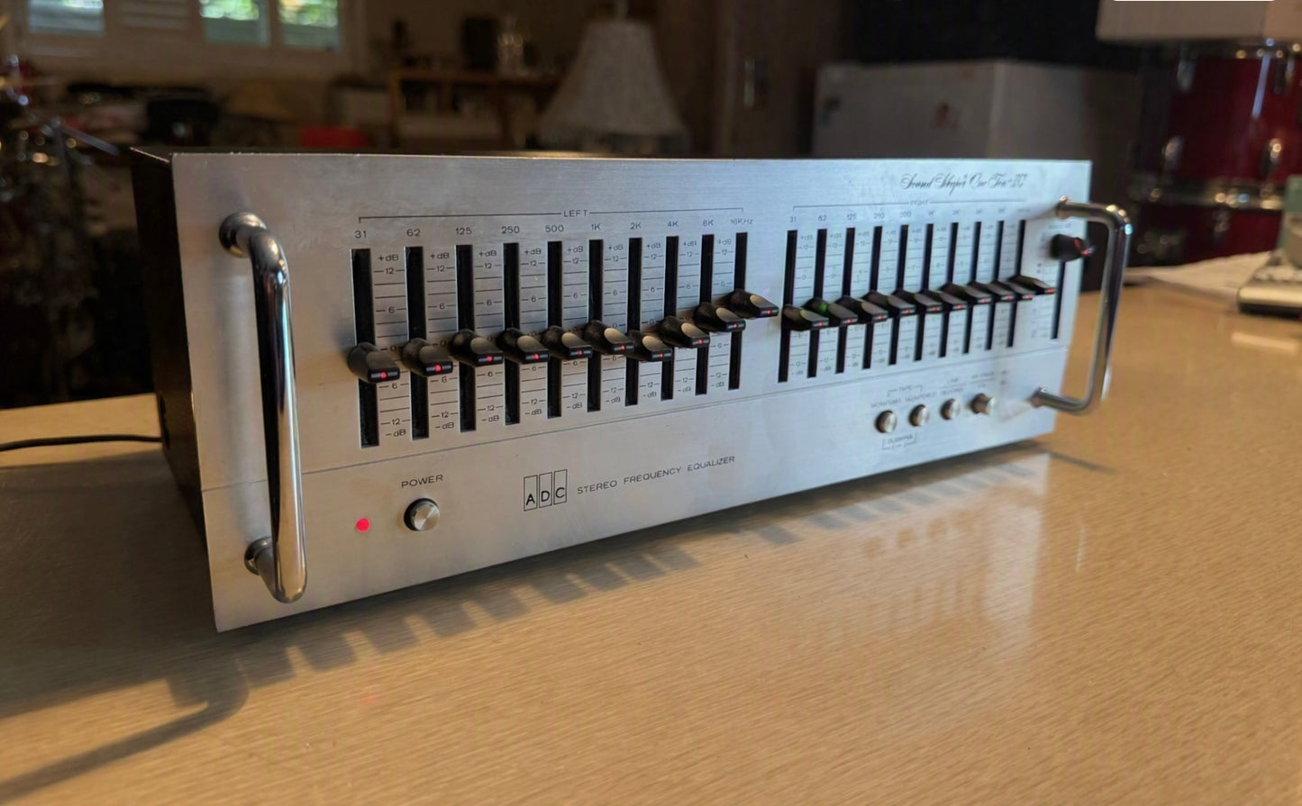 ADC SS-110 IC Sound Shaper Vintage Stereo Equalizer  Fresh Service Rare Silver