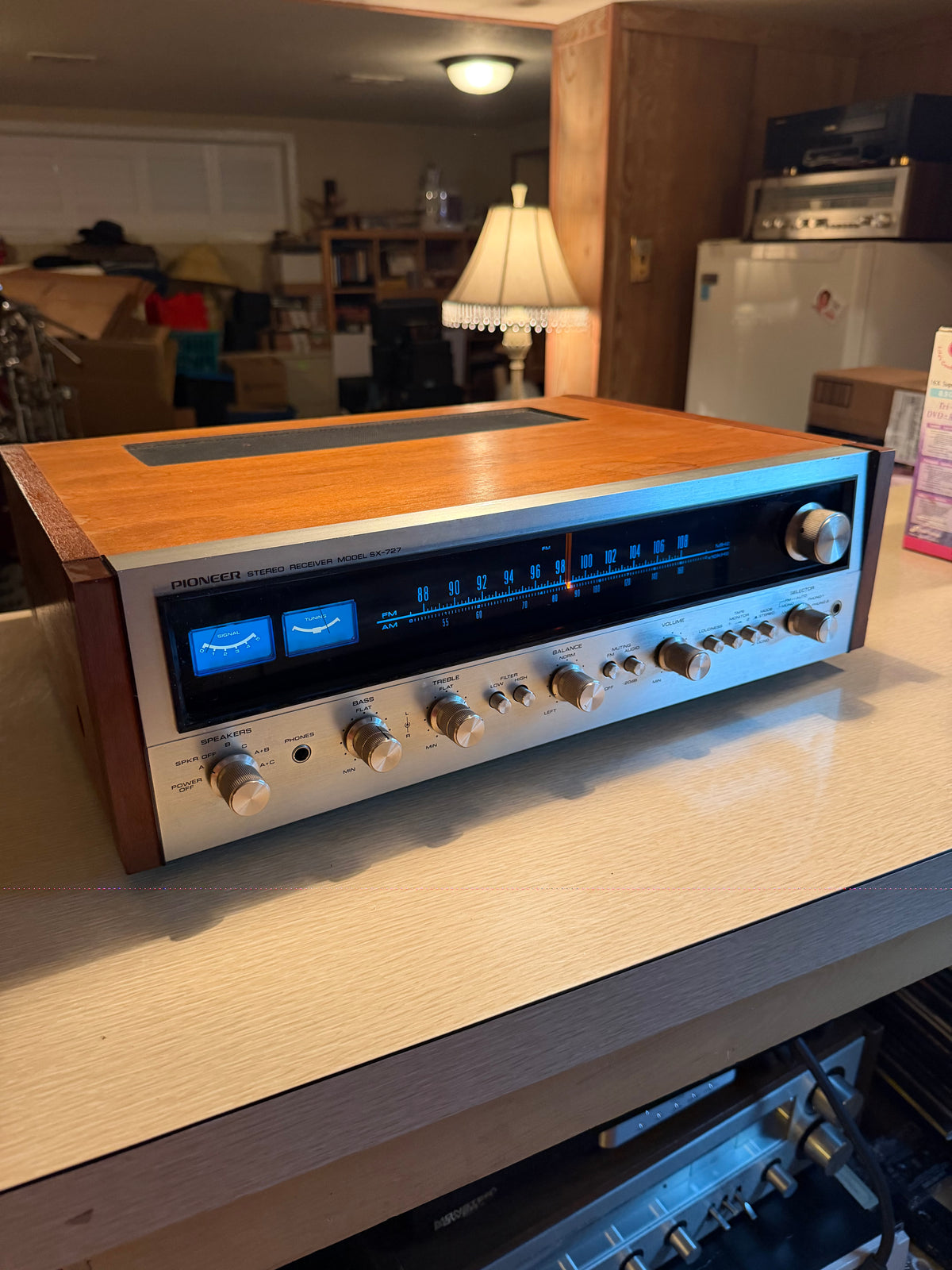 Near Mint Serviced Pioneer SX-727 Vintage Stereo Receiver With OEM Box Beauty🎶
