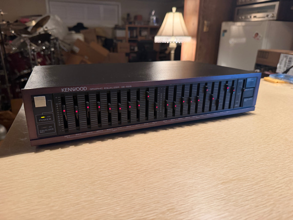 Kenwood Graphic Equalizer GE-52B Fresh Serviced Rare Red Faceplate Beauty🔥🎶