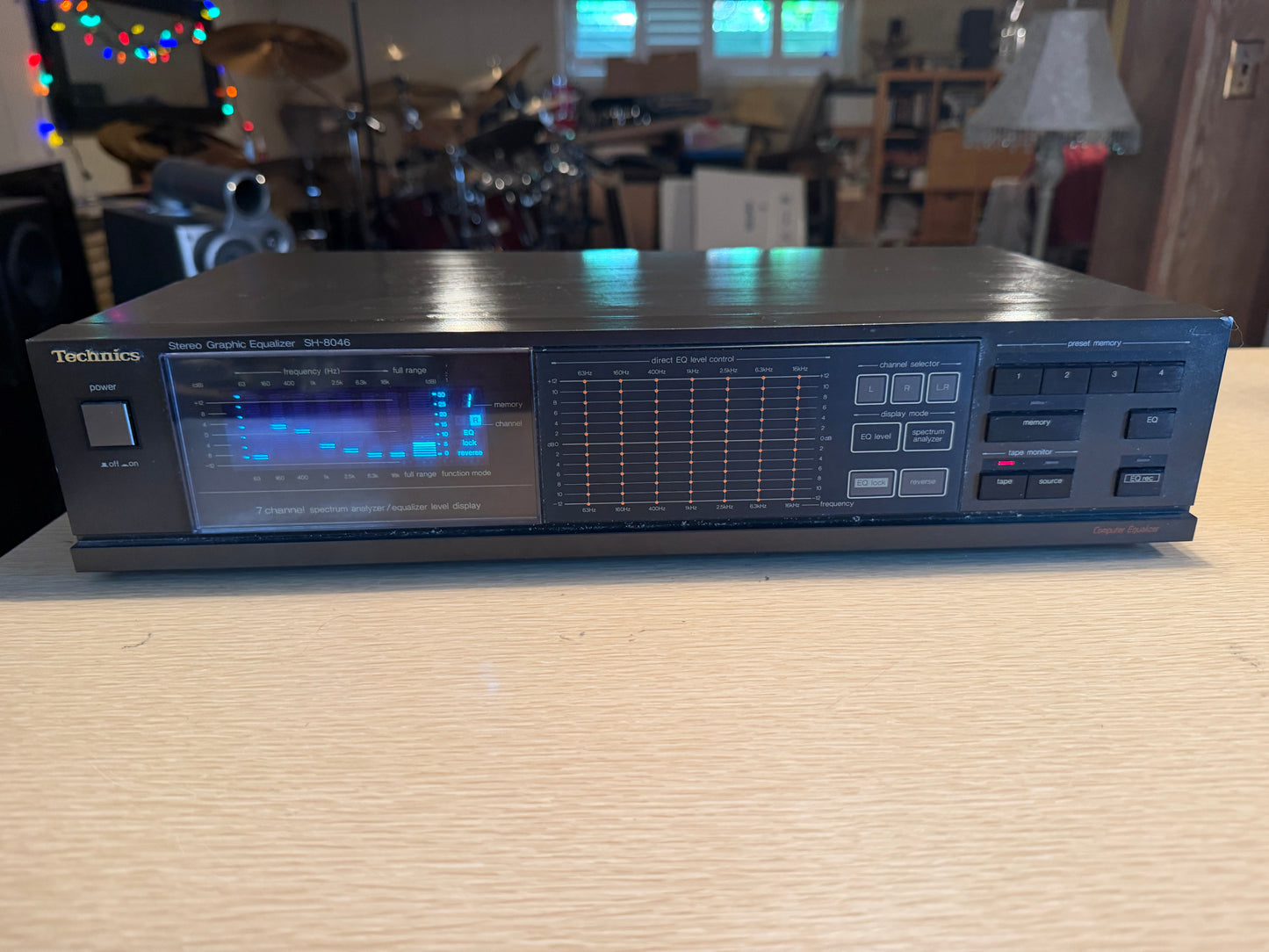 Technics SH-8046 Stereo Graphic Equalizer Touch Pad Computer Equalizer Tested✅