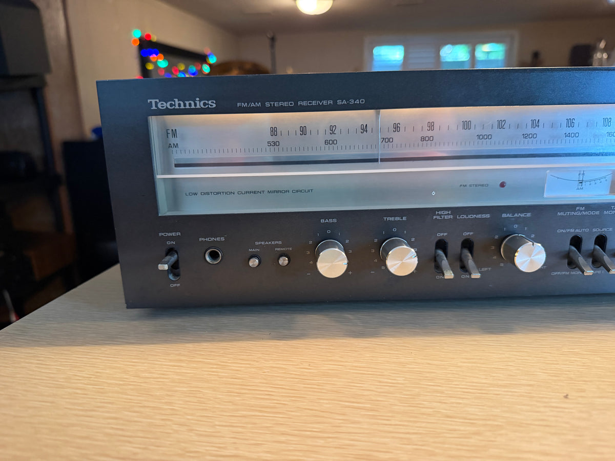 Technics SA-340 Am/Fm Stereo Receiver Amplifier Freshly Serviced Excellent 🎶🔥