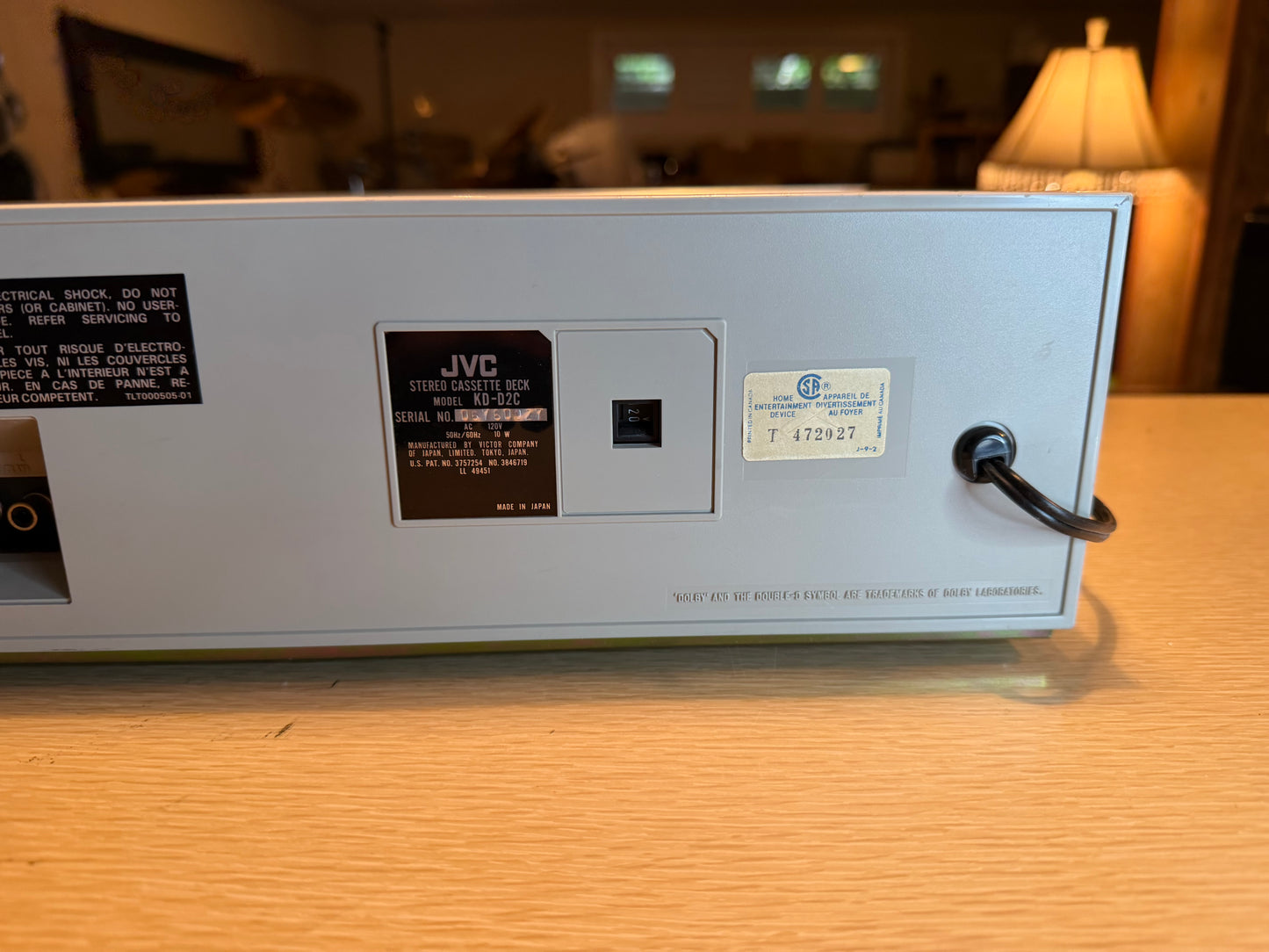 Vintage JVC KD-D2 ANRS Dolby Noise Reduction  Cassette Deck FULL FRESH SERVICE!