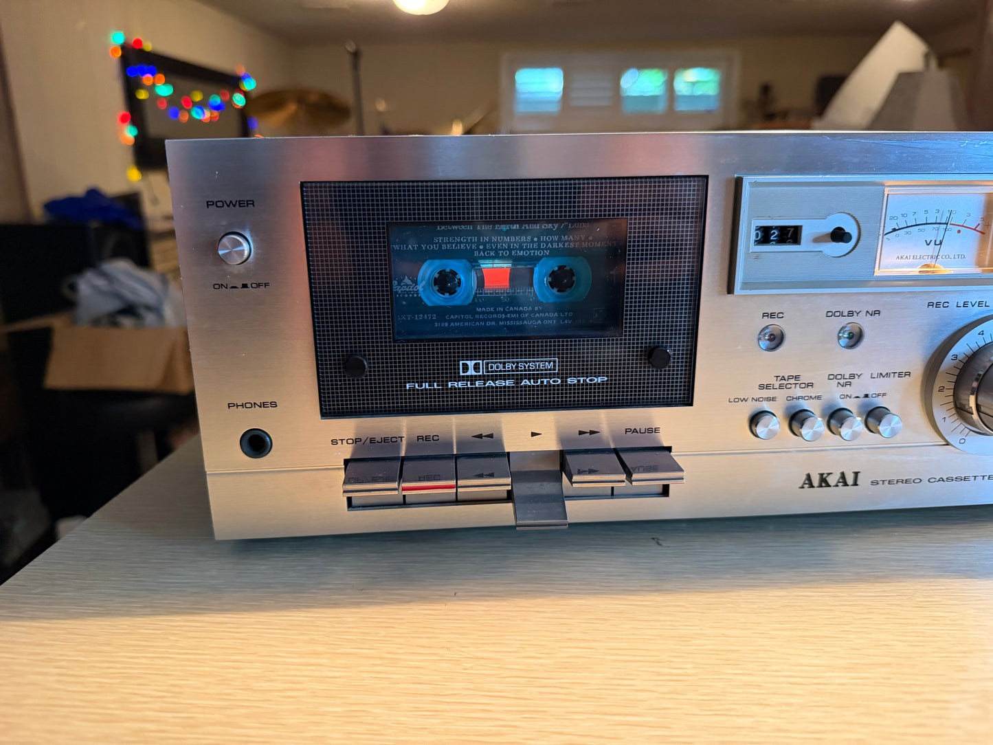 AKAI CS-702D II Stereo Cassette Tape Deck Recorder Silver Freshly Serviced🔥🎶
