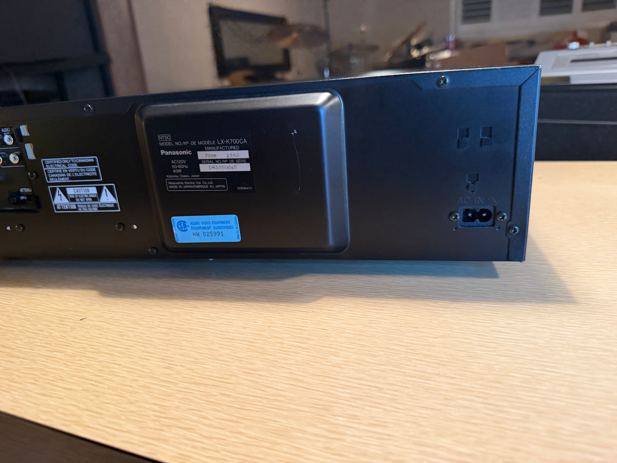 Panasonic LX-K700 Auto-Reverse LD CD Player Mint Condition Serviced Remote✅