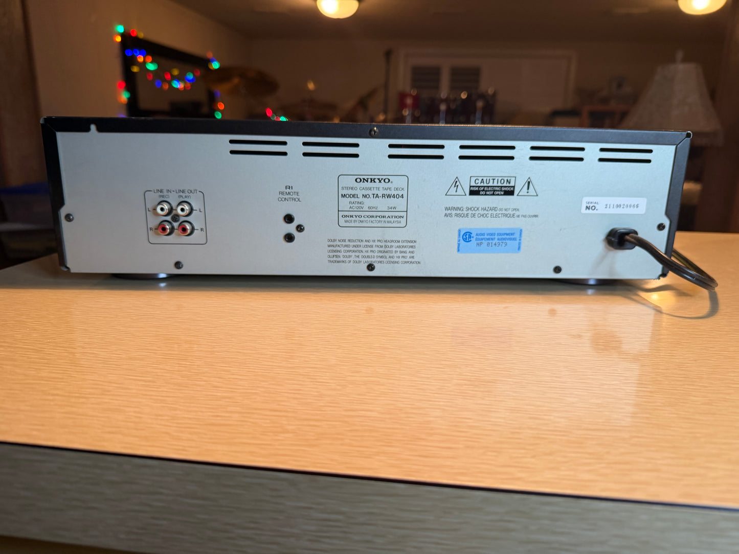 Onkyo TA-RW404 Dual Auto Reverse Dual Cassette Tape Deck Recorder Serviced 🔥🎶
