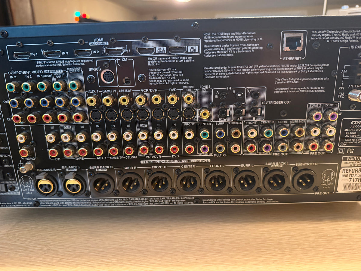 Onkyo Pro PR-SC885 High-Performance 7.1-Ch AV Preamp Fresh Service Remote Bundle