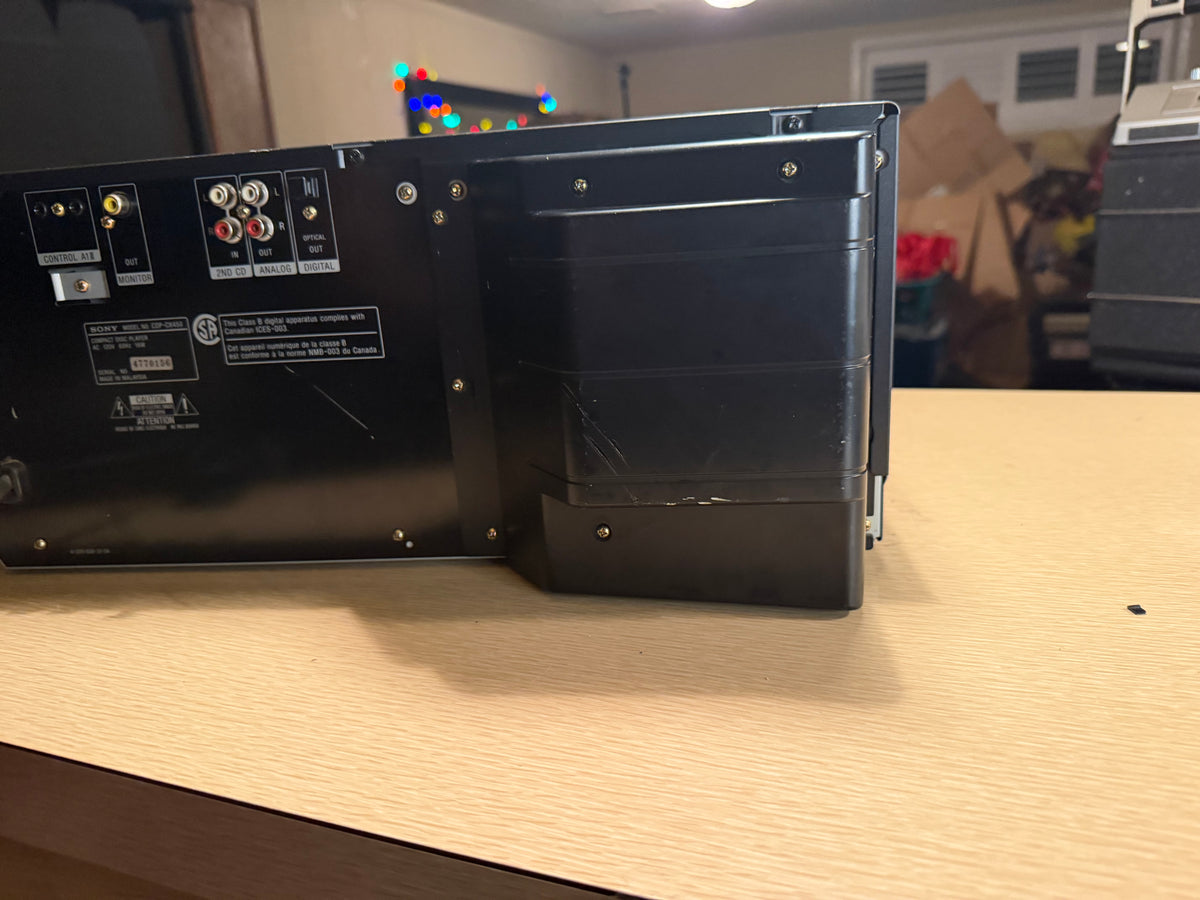 Sony CDP-CX450, 400 Disc CD Change Remote, Belts Replaced Works Excellent 🔥🎶