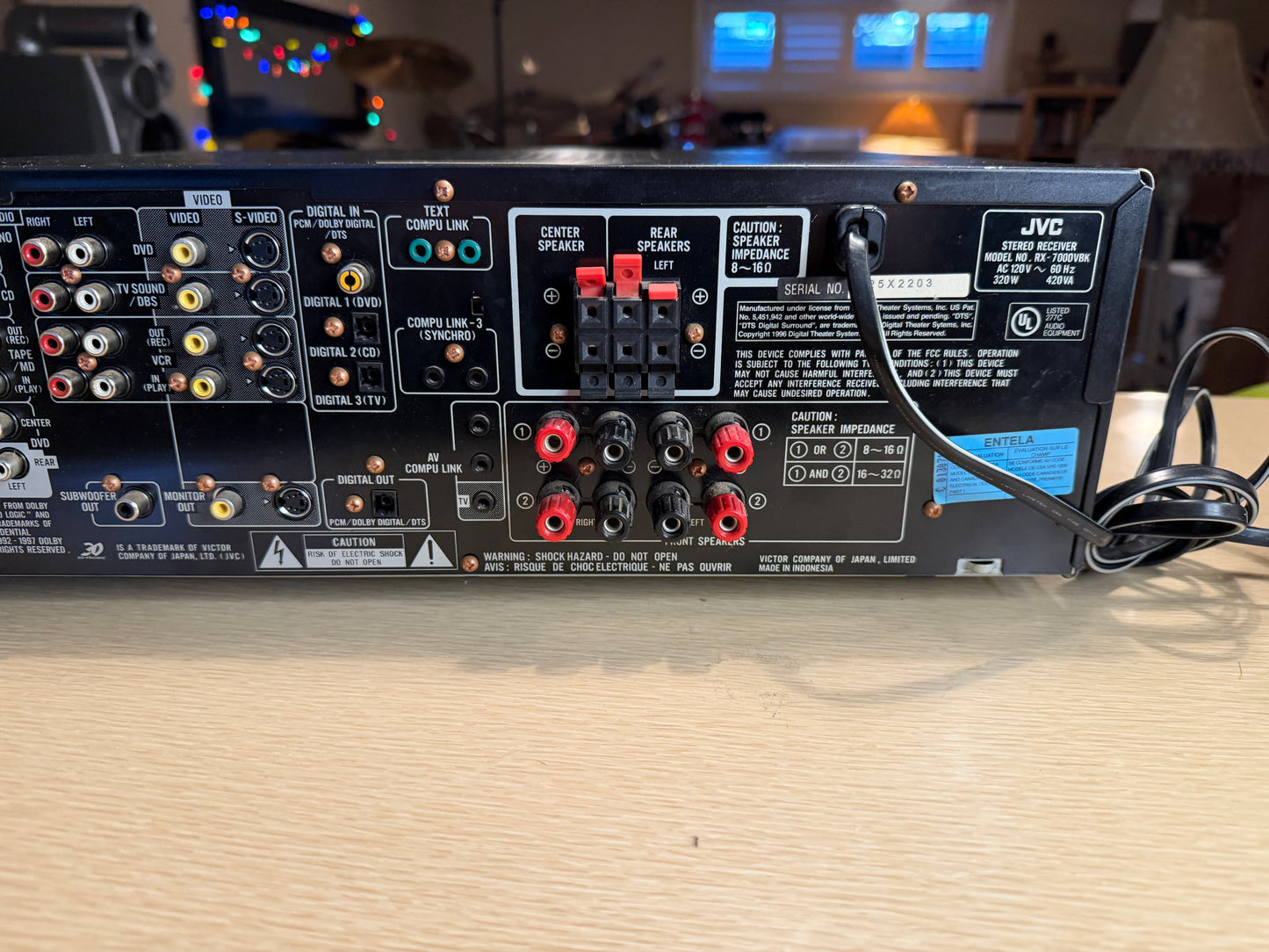 JVC RX-7000V / RX-7000VBK Audio/Video Reciever 110WPC BEAST SERVICED RARE🔥🎶