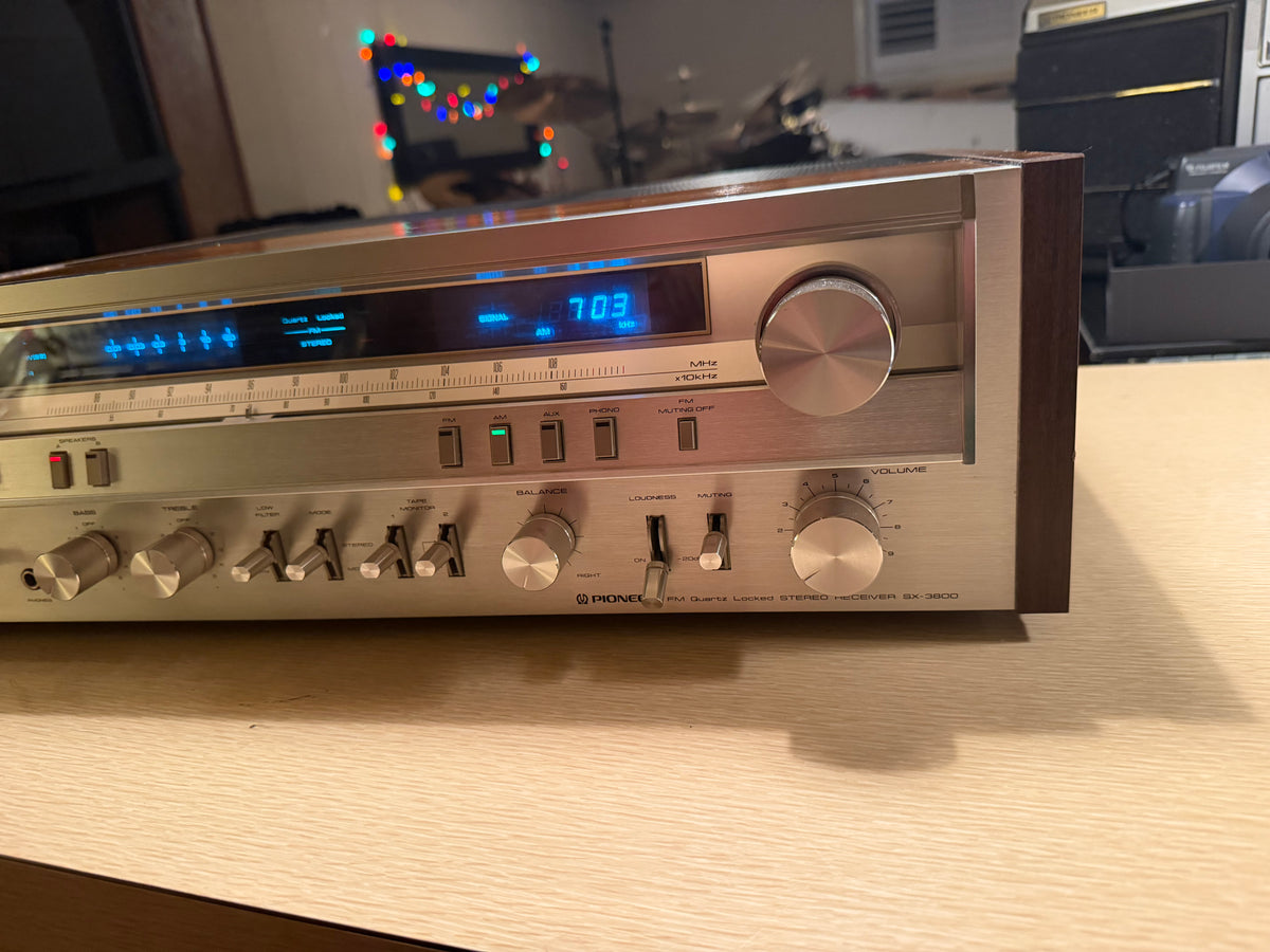 Vintage Pioneer SX-3800 Receiver Amplifier Near Mint FRESH Servicing Recapped🎶
