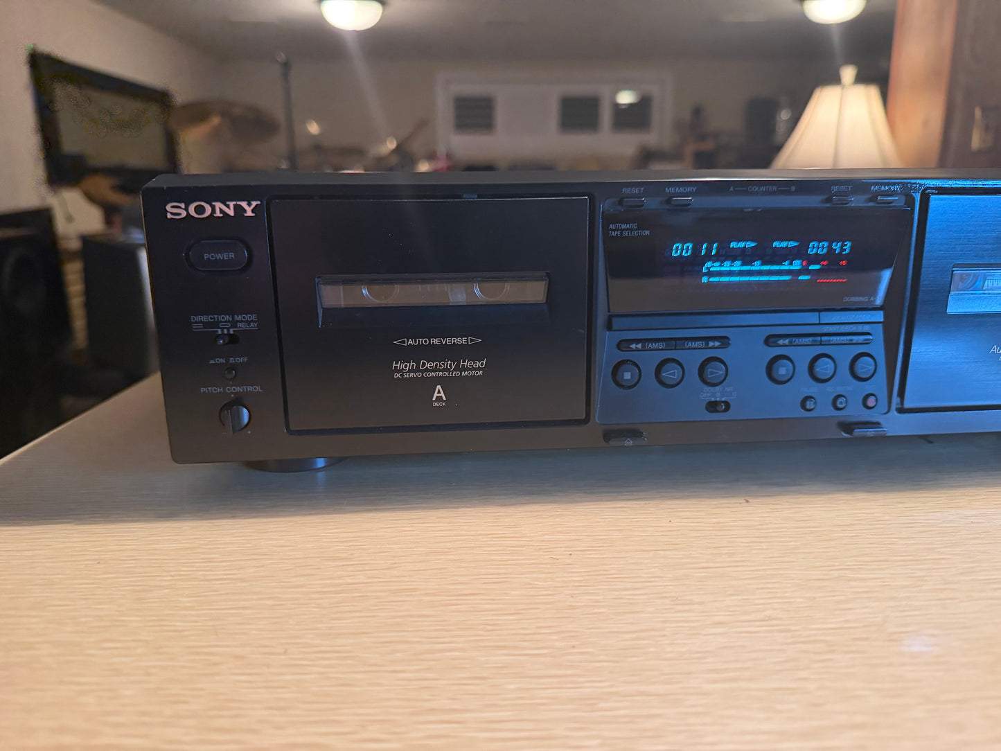Sony TC-WE475 Auto Reverse High Density Head Stereo Dual Cassette Deck SERVICED!