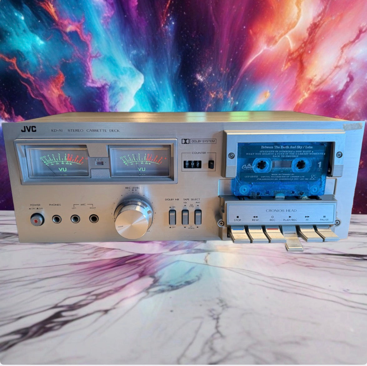 JVC KD-A1 Cassette Deck; New Belts; High Fidelity Beautiful VU Meters Very Rare!
