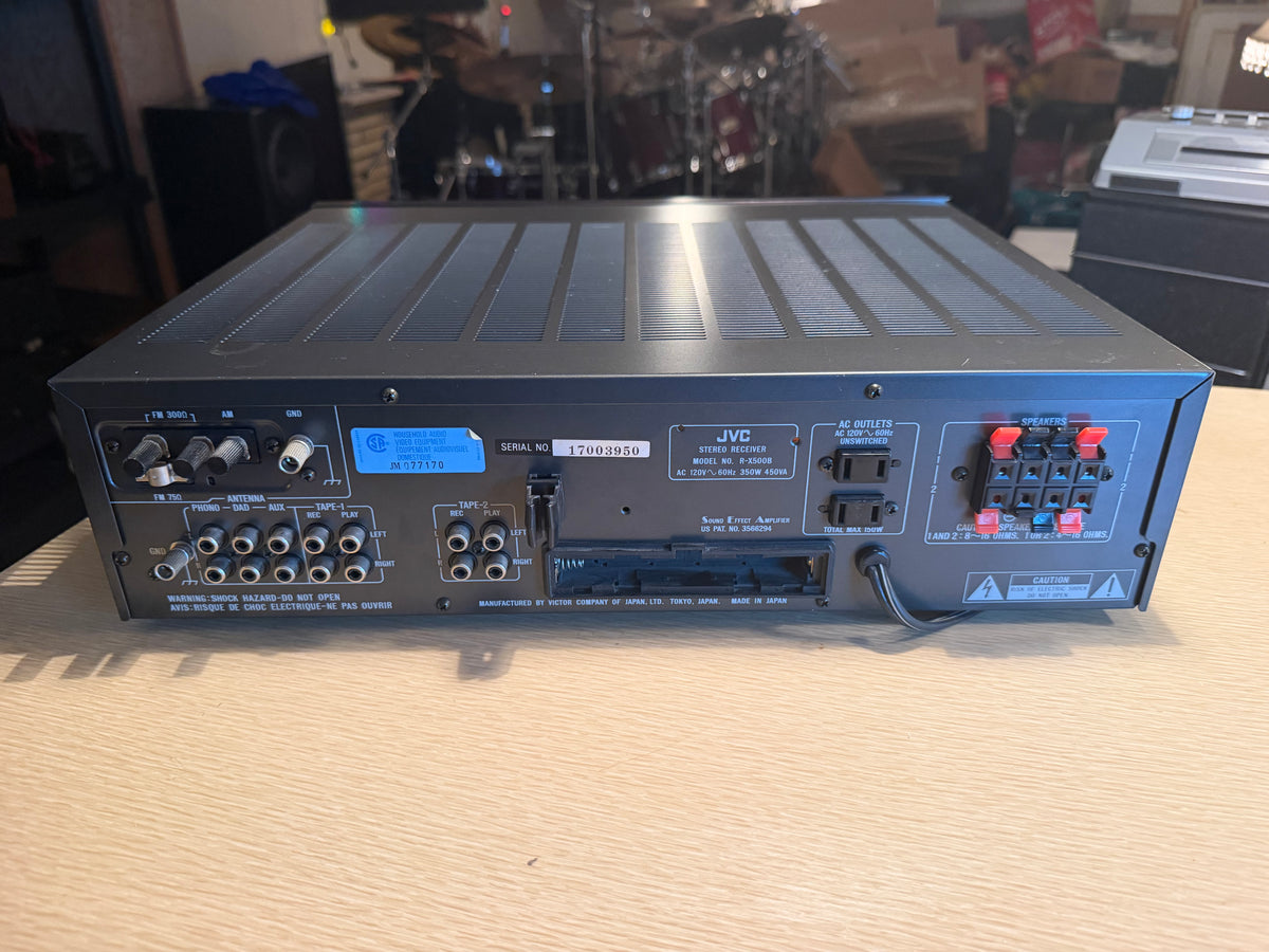 JVC R-X500B Computer Controlled Stereo Receiver w/ Remote & Equalizer Serviced