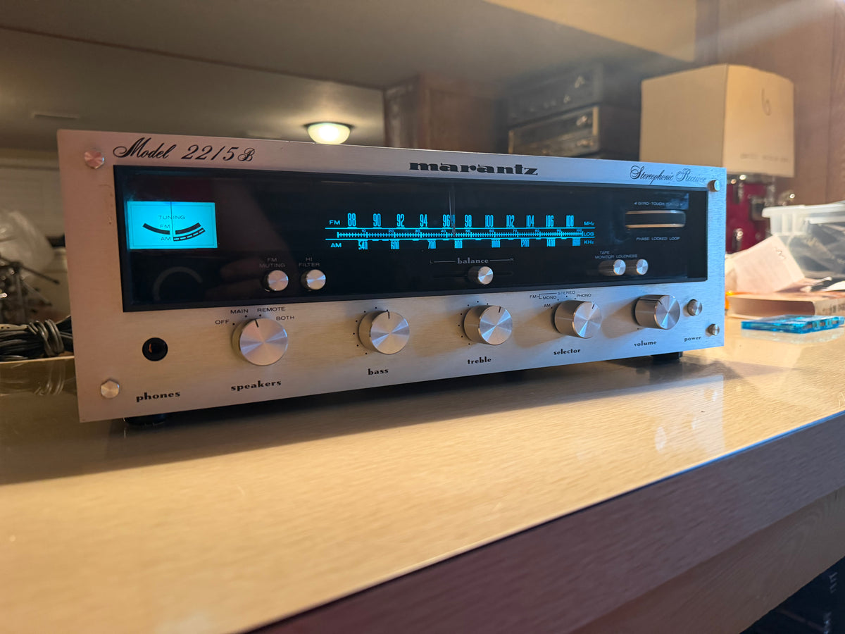 Marantz 2215B Stereo Receiver, New LED's, Fresh Pro Service Near Mint Beauty🎶🔥