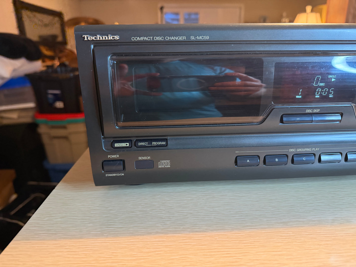 Vintage Technics SL-MC59 Compact Disc Changer 60+1 CD Changer No Remote Serviced