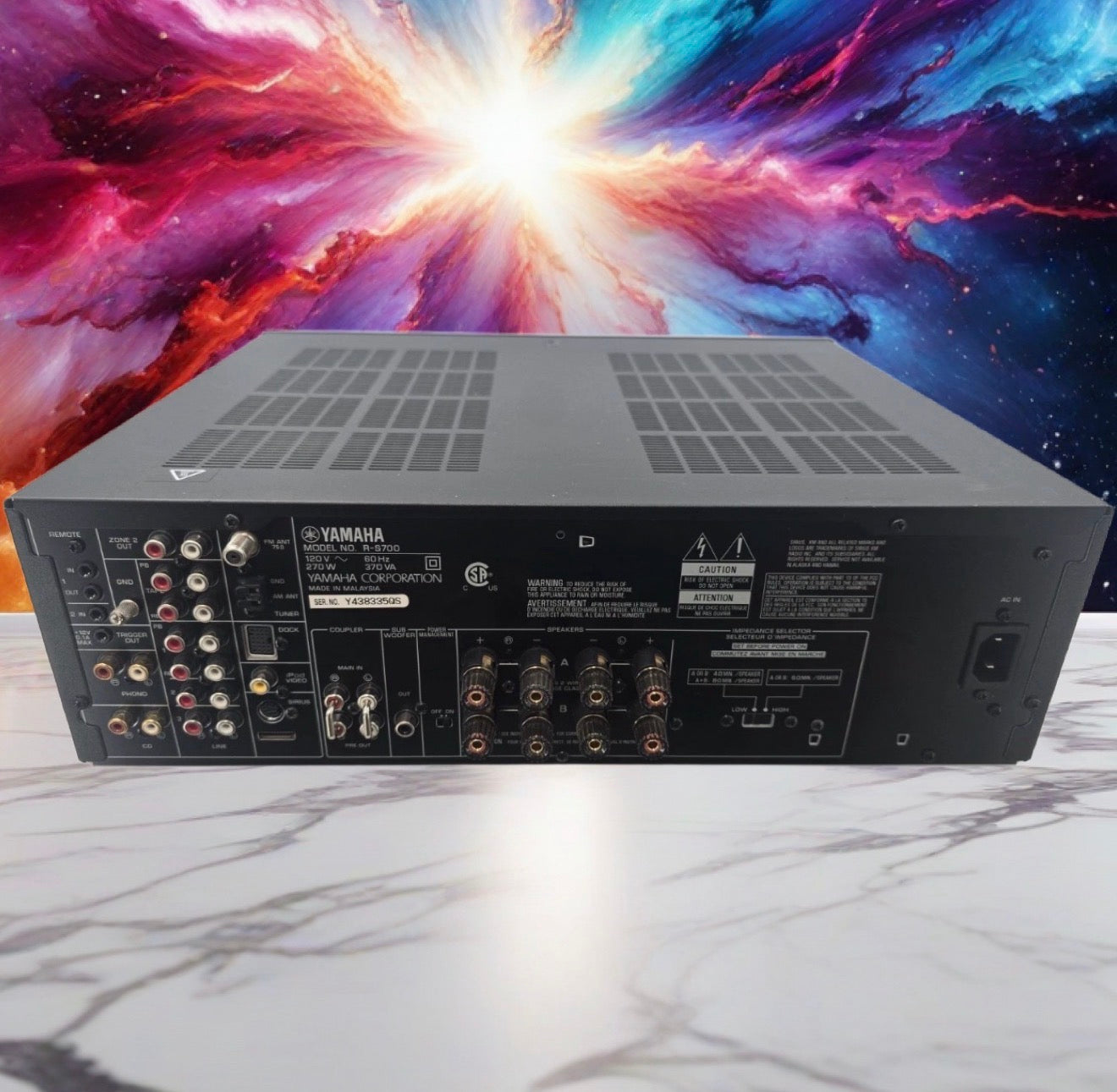 Yamaha R-S700 AM FM Stereo Phono Receiver FULL FRESH SERVICE Bundle w/Remote 🔥