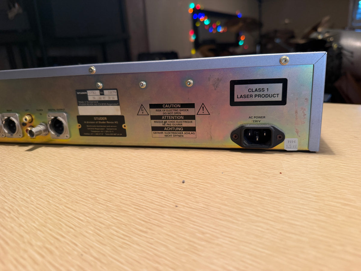 Studer D732 Professional Cd Player Cds Series Rack Mount Very Rare Serviced🔥🎶
