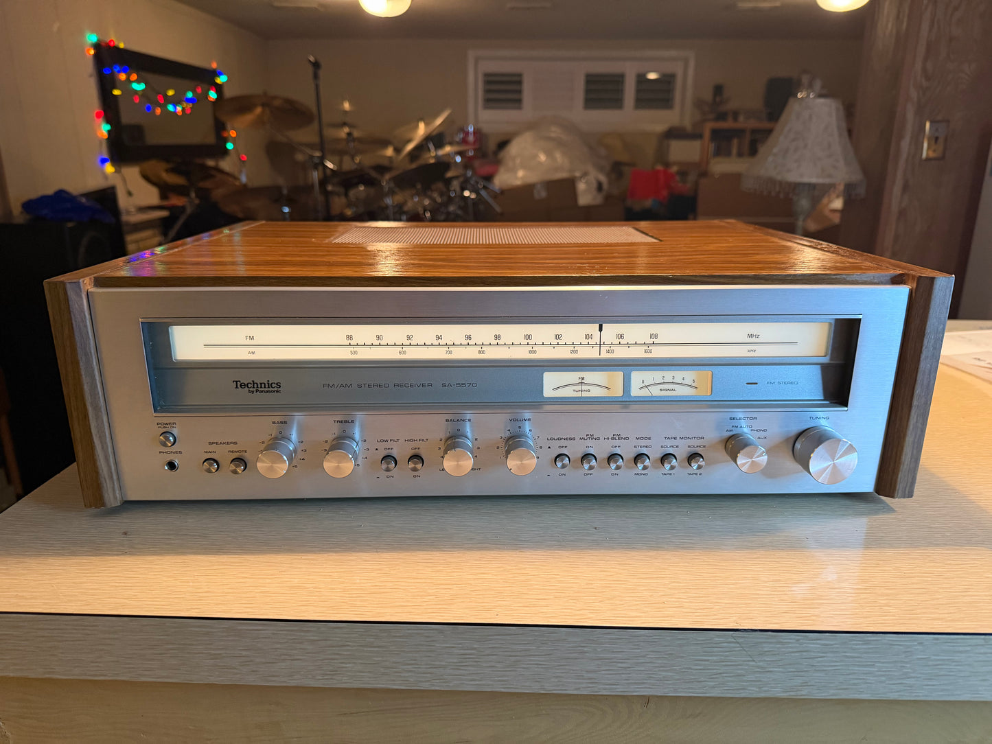 Technics Sa 5570 Stereo Receiver Amplifier 85 WPC Excellent Shape Fresh Service!