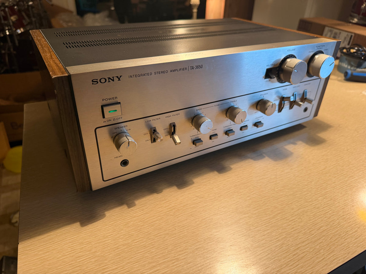 Sony TA-3650 Stereo Integrated Amplifier Japan 55 WPC Vintage Silver Serviced🎶