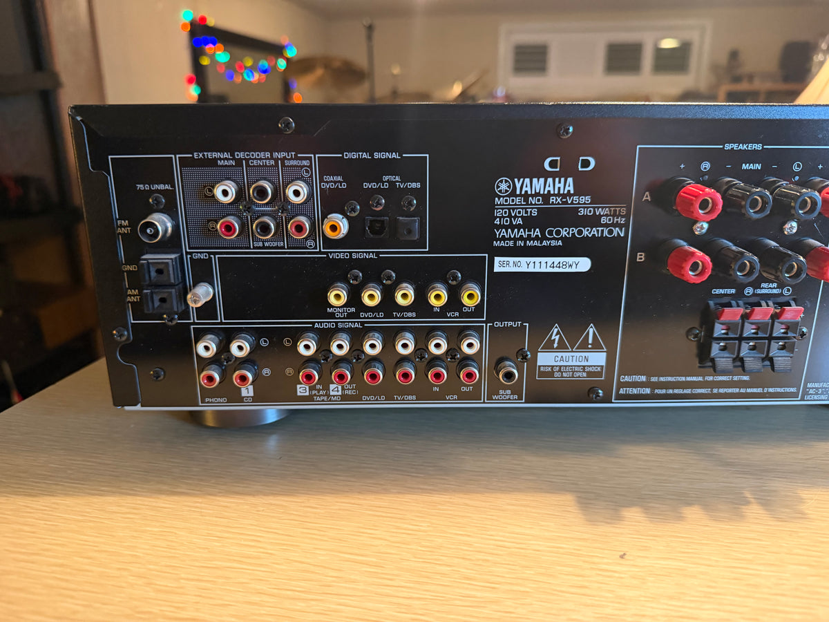 Yamaha RX-595 AM/FM Stereo Receiver Amplifier Serviced Phono & Remote Near Mint!