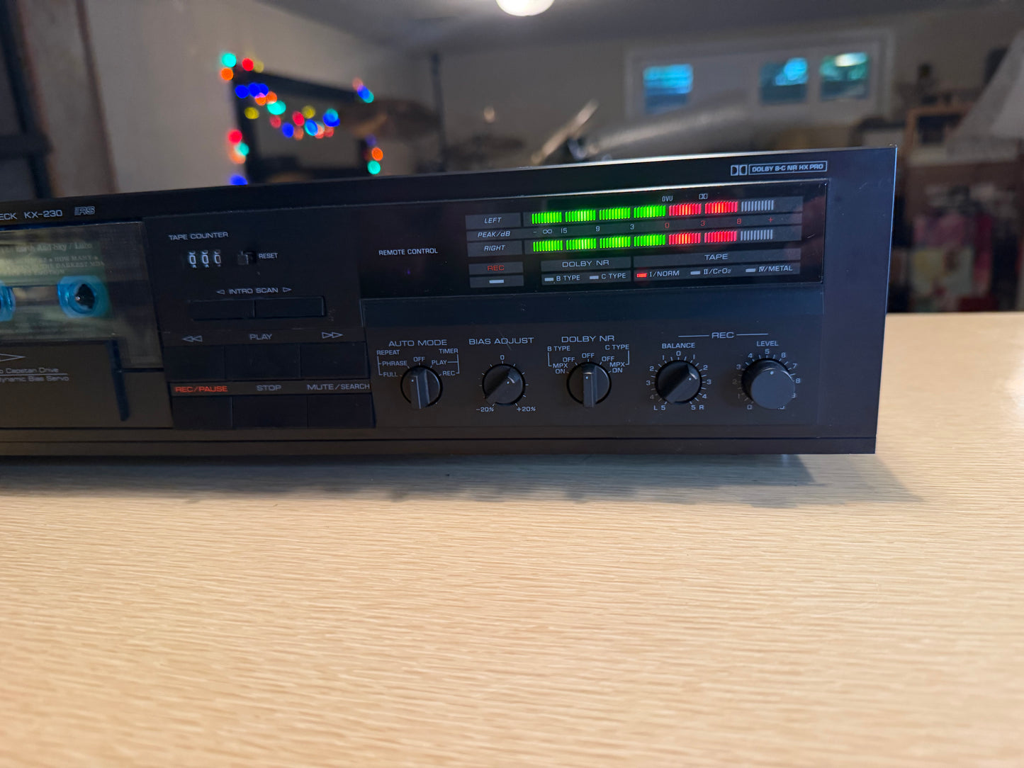 Yamaha KX-230 Natural Sound Stereo Cassette Deck Player Serviced Working Beauty!