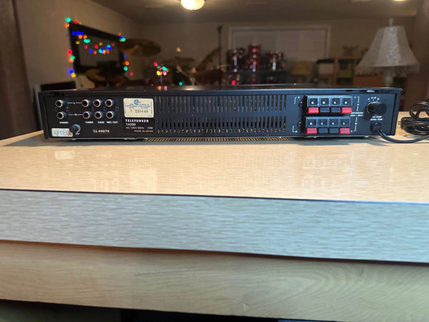 Vintage Telefunken TA200 Stereo Amplifier High Fidelity Extremely Rare Serviced