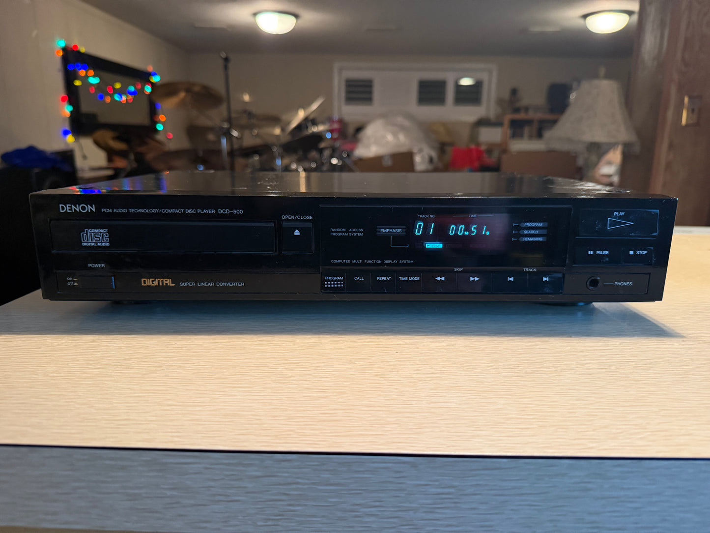 Denon DCD-500 PCM Audio Technology/Compact Disc Player Full Fresh Service Beauty