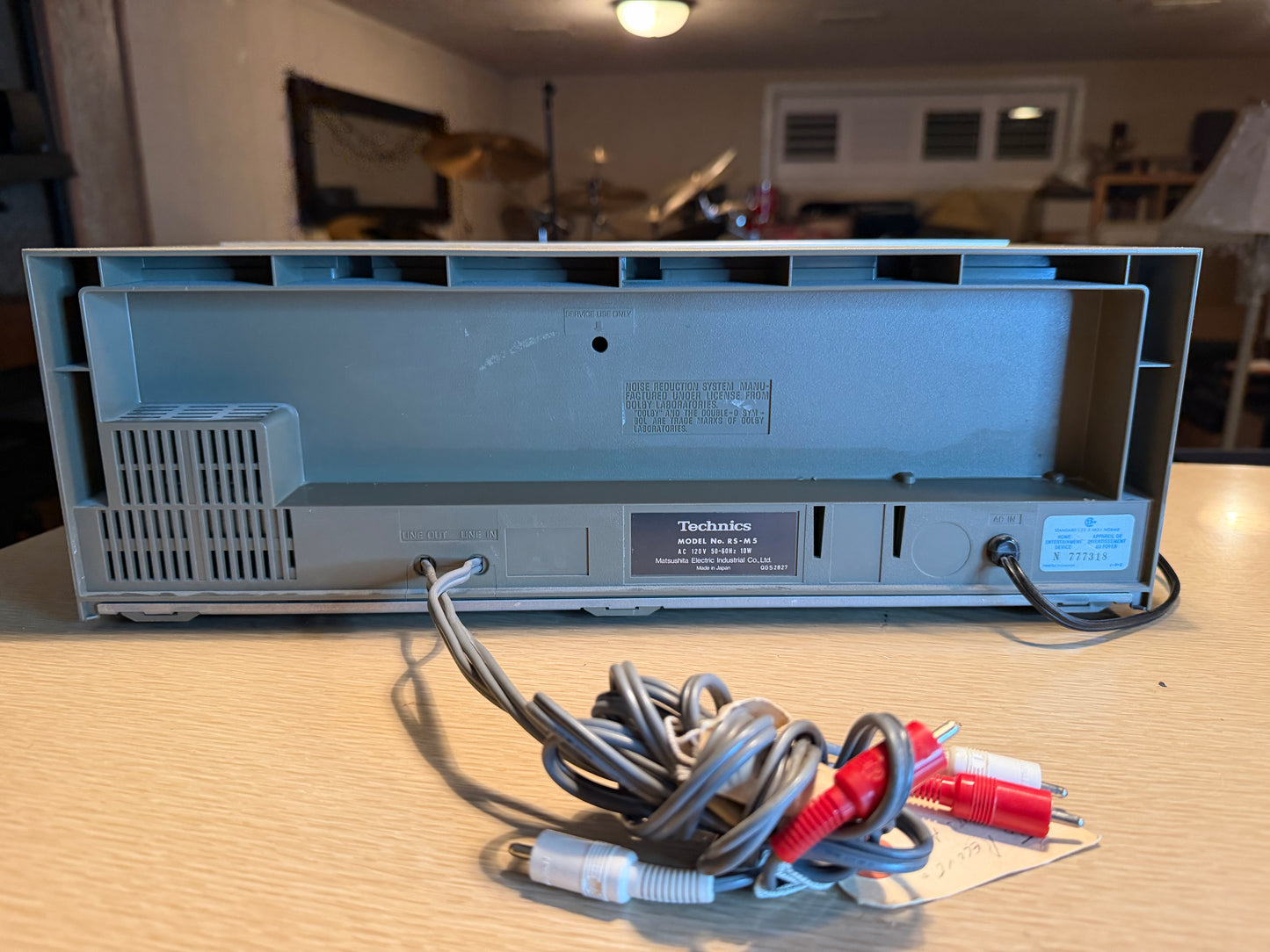 Vintage Technics model No. RS-M5 Stereo Cassette Deck Silver FRESH Servicing🎶🔥