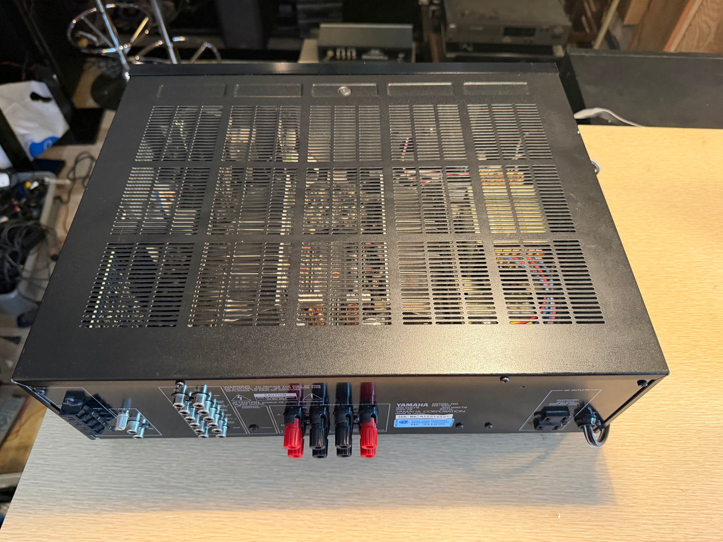 Vintage Yamaha RX-550 Natural Sound Stereo Receiver Hi-Fi & Rmote Fresh Service!