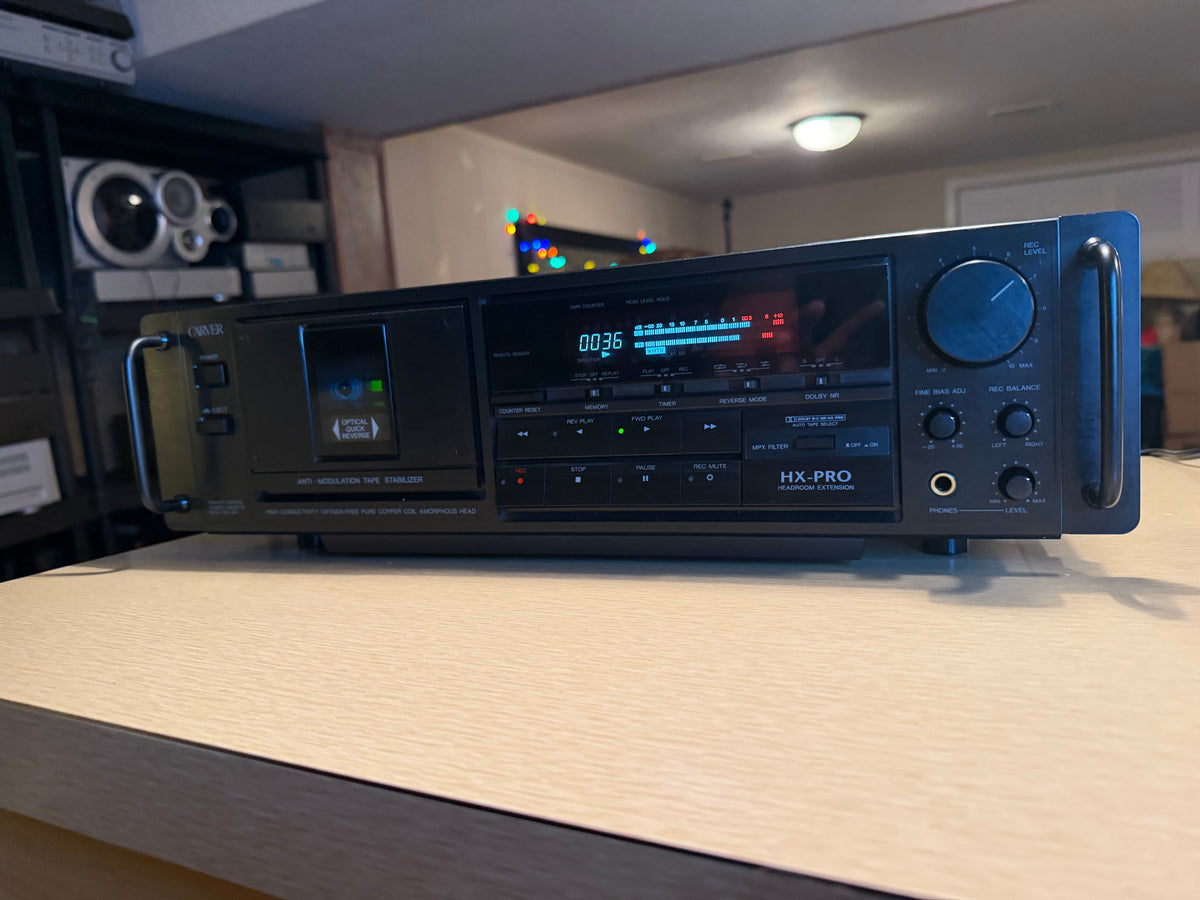 Carver TDR-1500 HX-Pro Cassette Deck High Fidelity Freshly Serviced Rare Beaut🎶