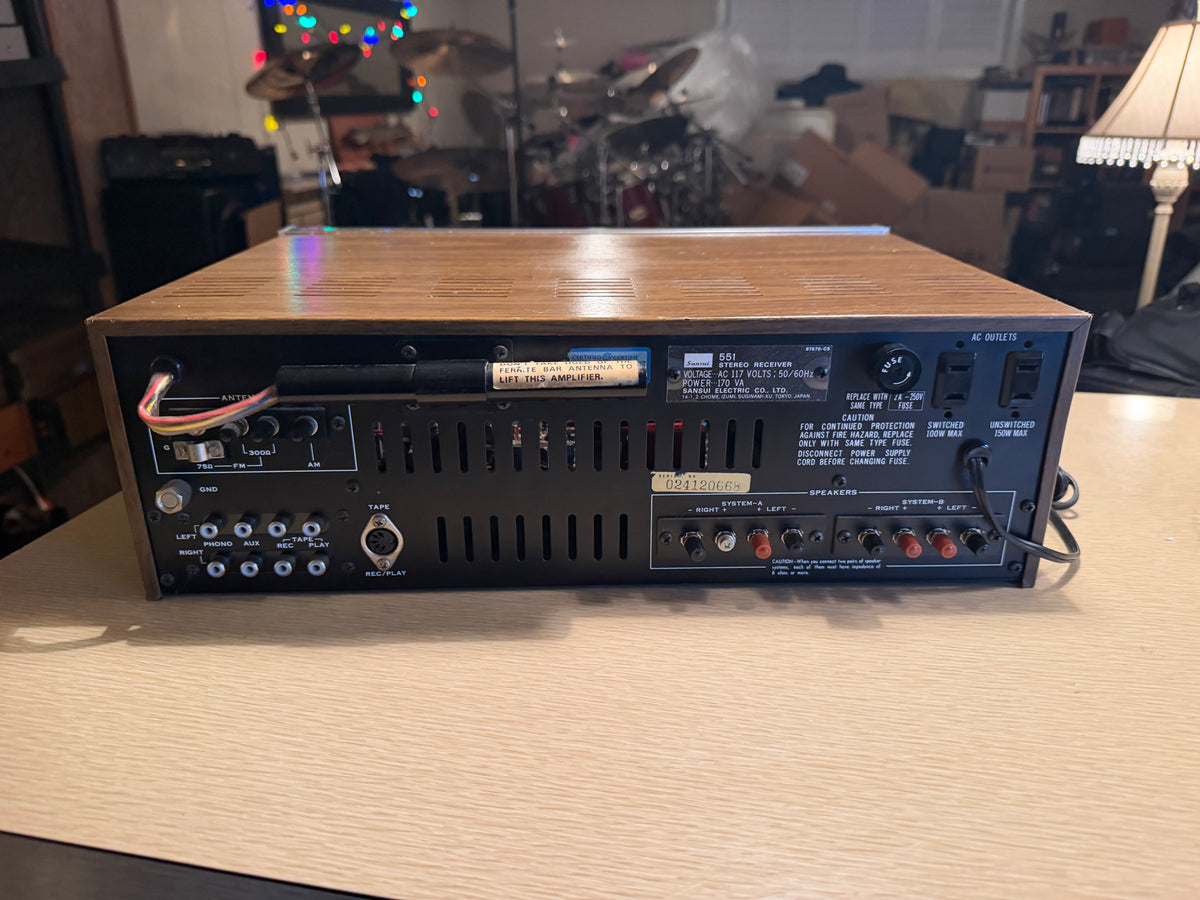 Sansui 551 Stereo Receiver - 1974 Vintage Full Fresh Service Crisp Sound Wow🔥🎶