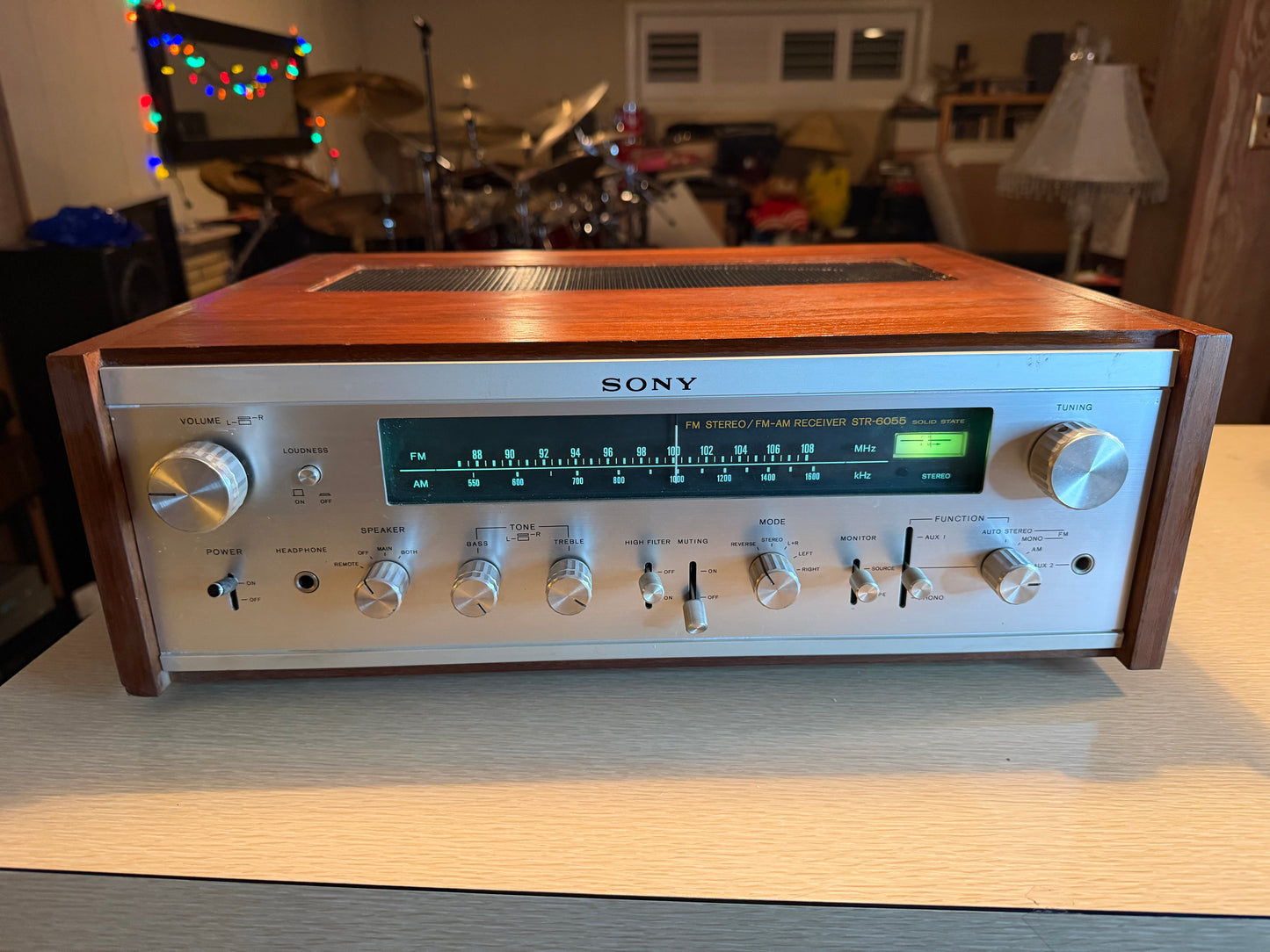 Sony FM Stereo/FM- AM Receiver Model STR-6055, Wood Casing! Tested Beautiful🔥🎶