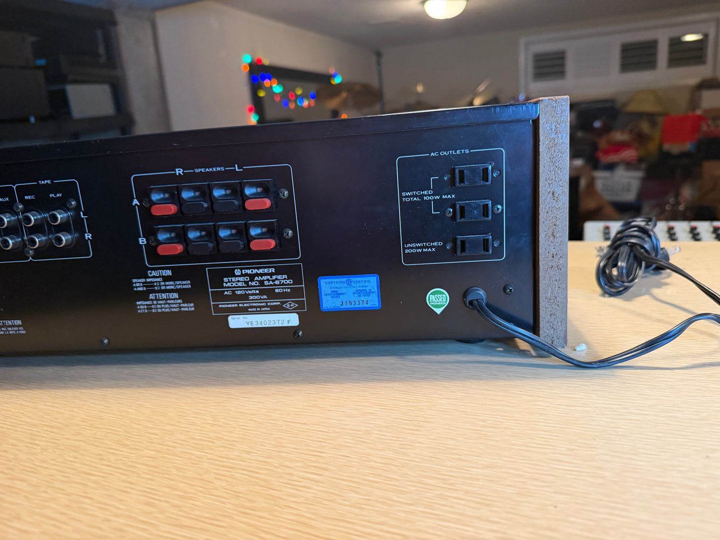 Rare Pioneer SA-6700 Integrated Amplifier Silver Face Vu Meters Fresh Service🎶