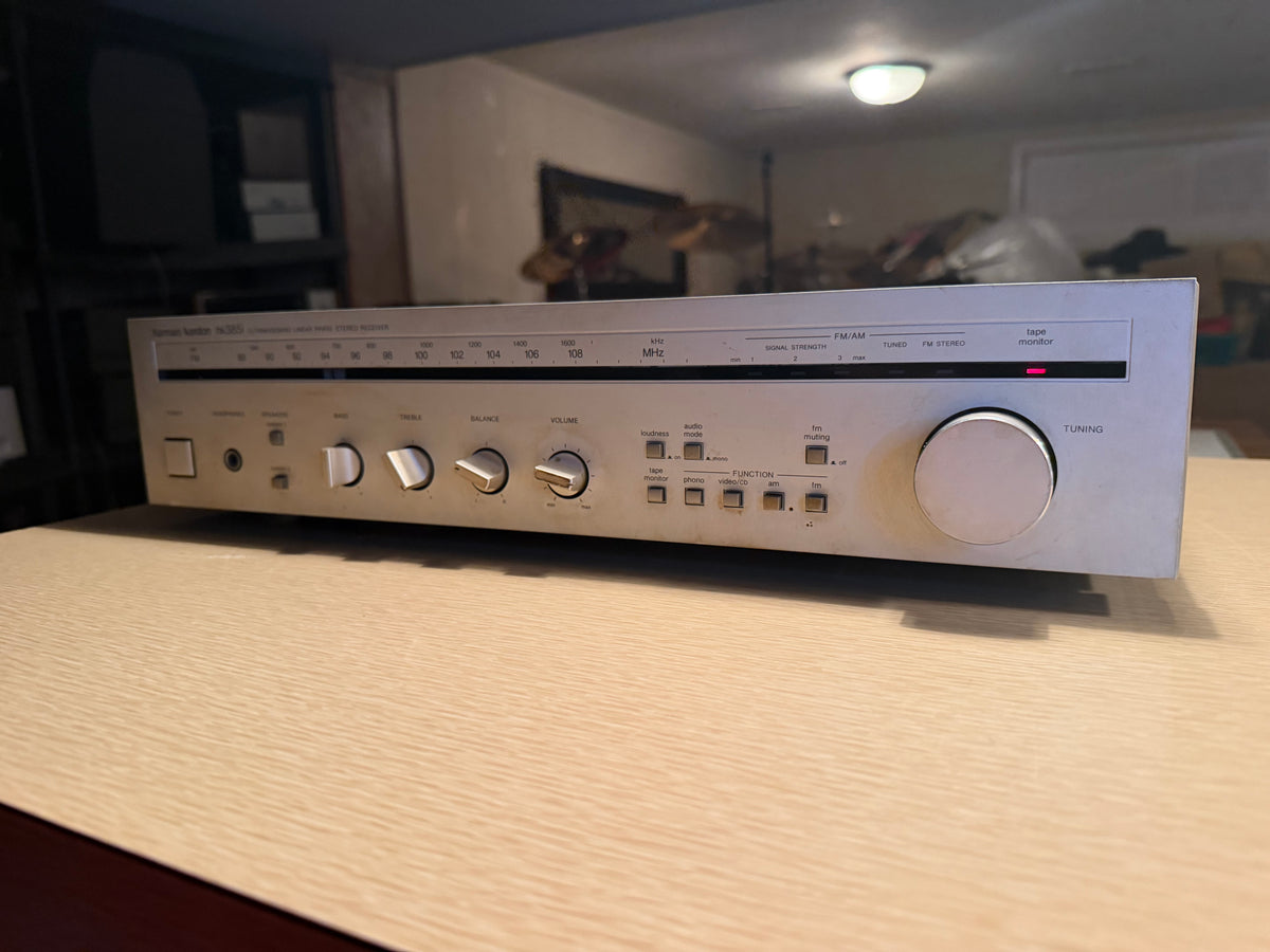 Harman Kardon HK385i stereo receiver. Good Condition. Silver Face Serviced🎶🔥
