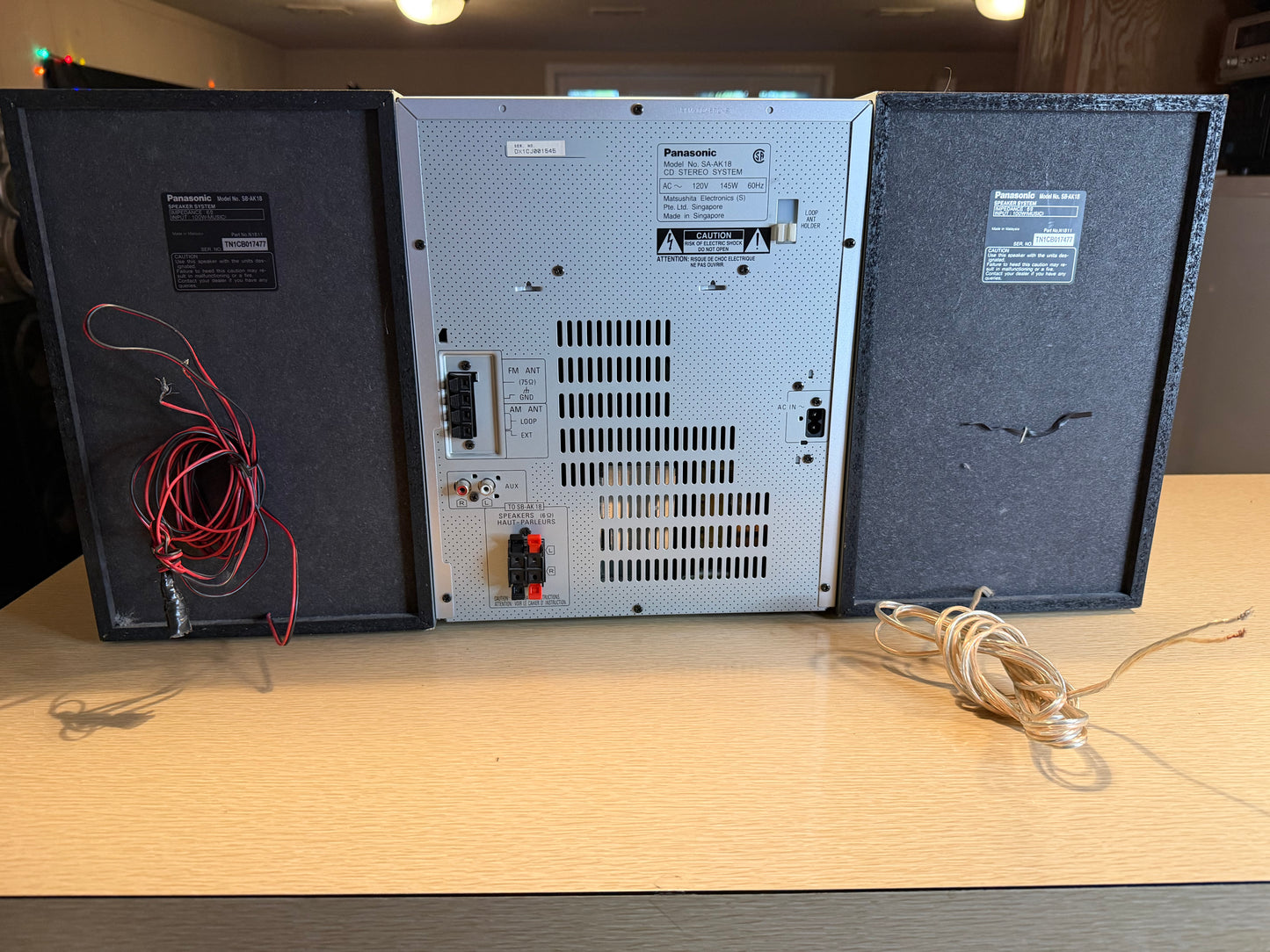 Panasonic SA-AK18 5 CD Changer/Dual Deck Stereo System New Belts Fully Working🔥