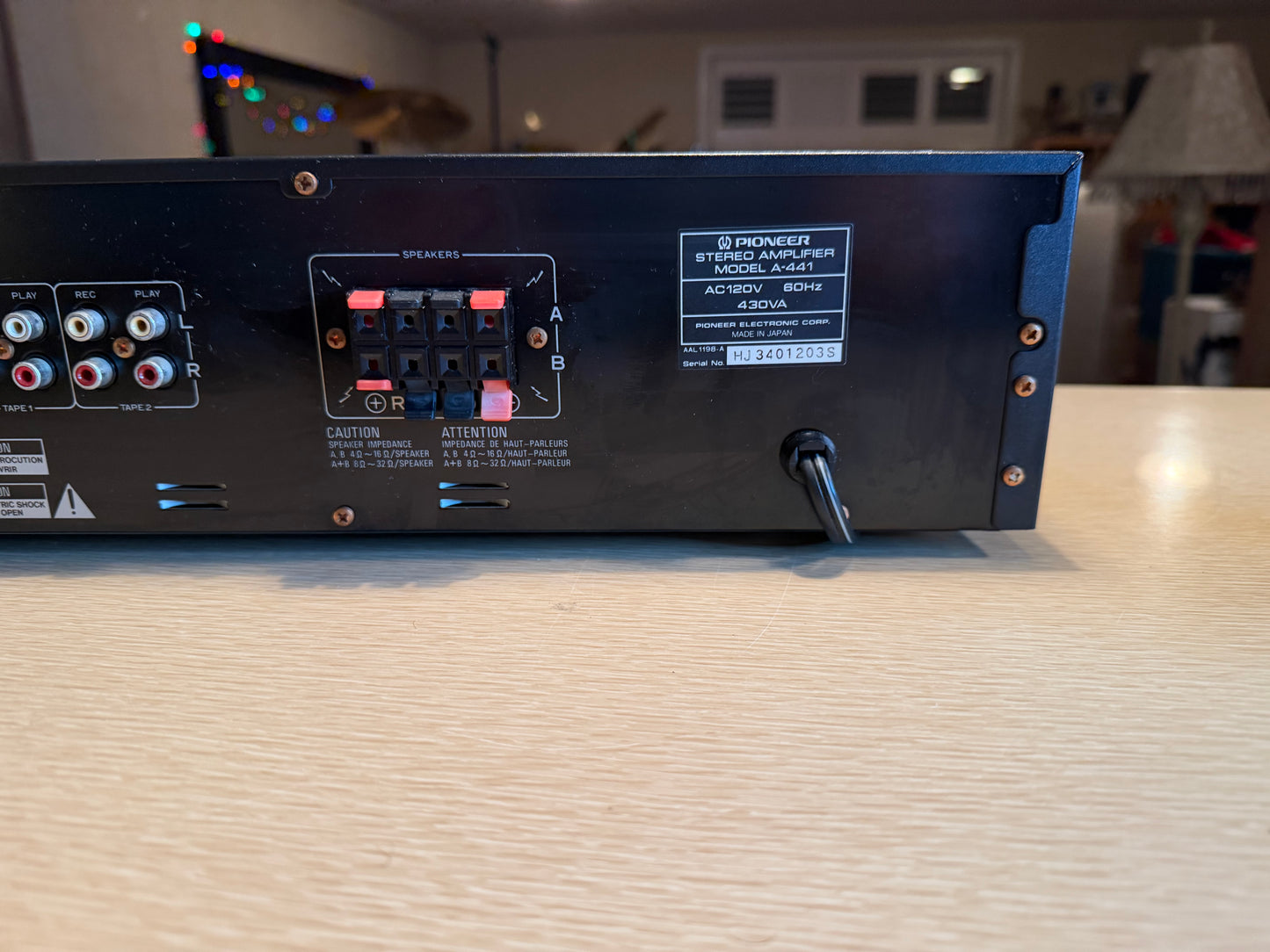 Pioneer A-441 Integrated Amplifier high-end Serviced Working Well Very Rare 🔥