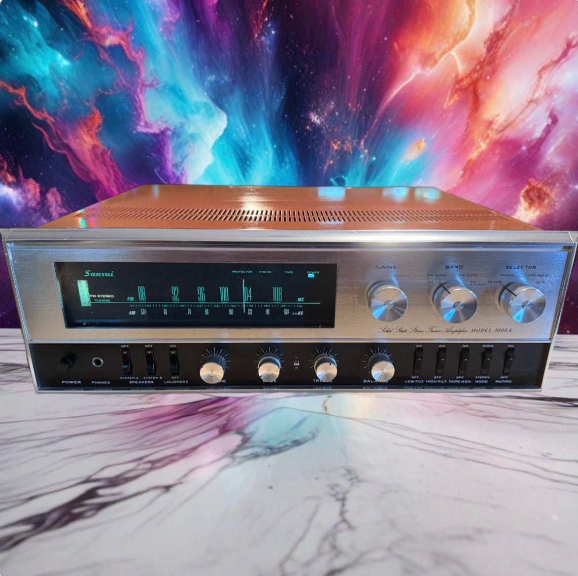 Serviced Sansui 3000A Solid State AM/FM Stereo Receiver Vintage Audiophile Rare!
