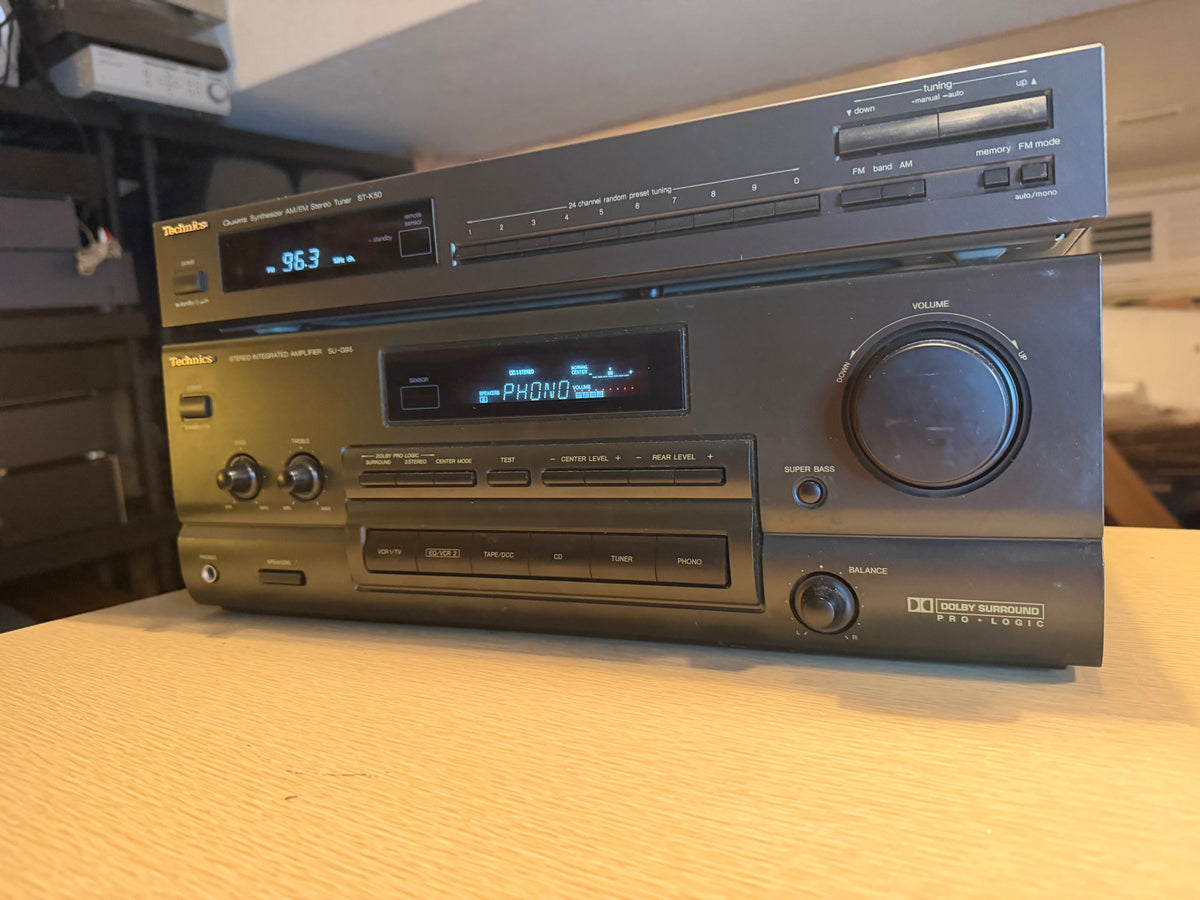 Technics SU-G95 Amplifier + ST-K50 Tuner Dolby Pro-Logic Surround Japan Serviced